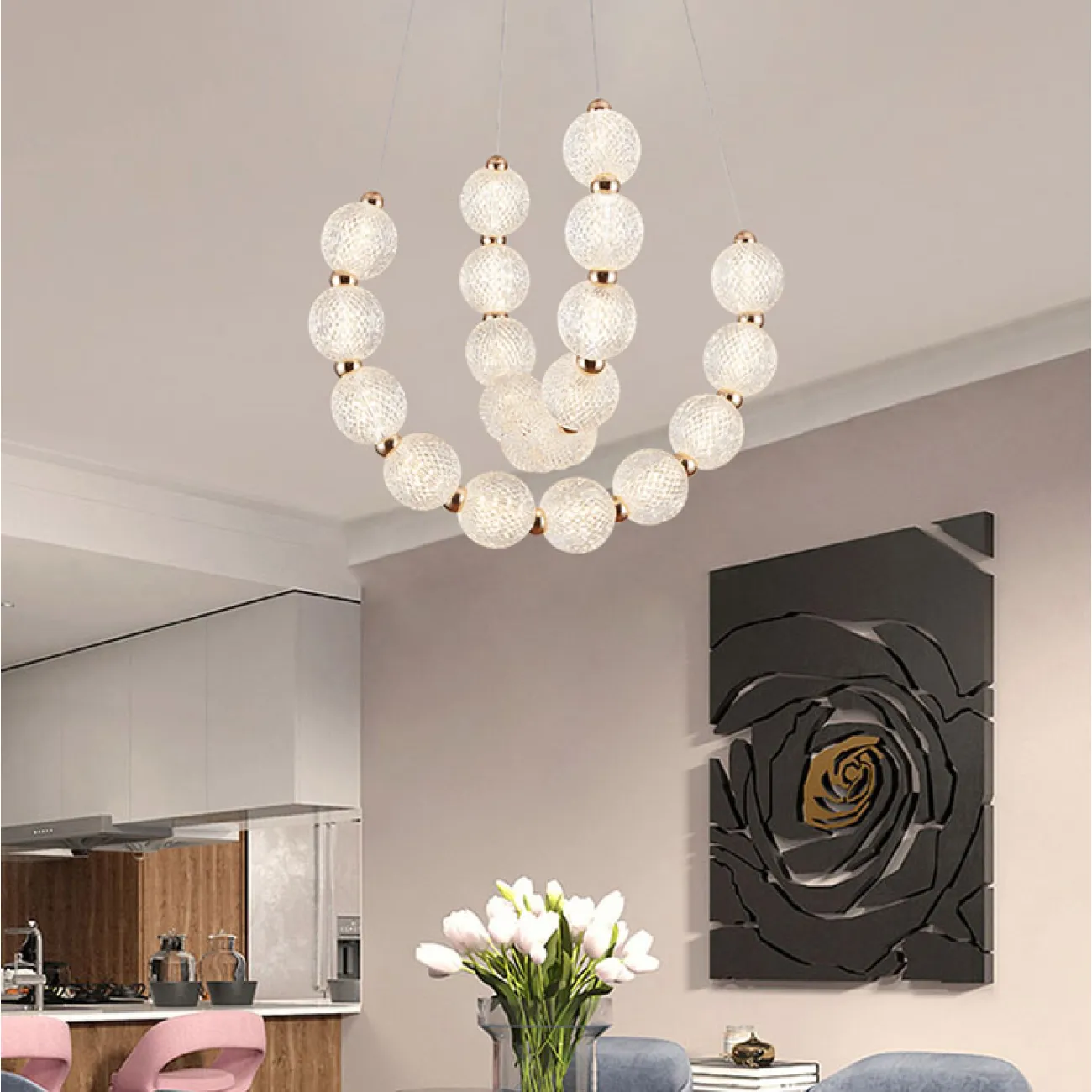 Подвесная люстра ICELIN B D60 3000К от ImperiumLoft