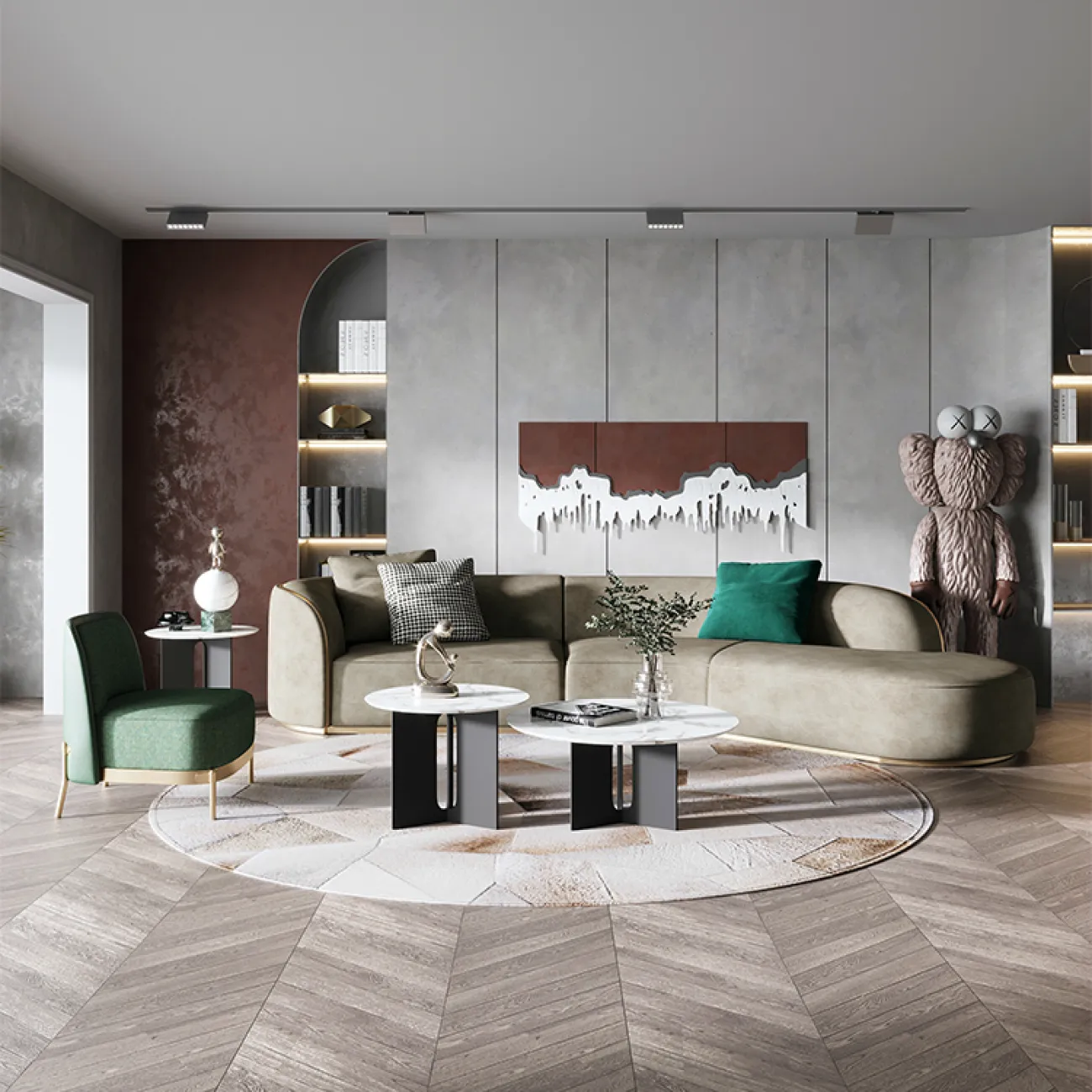 Дизайнерский диван LaLume-DV00134