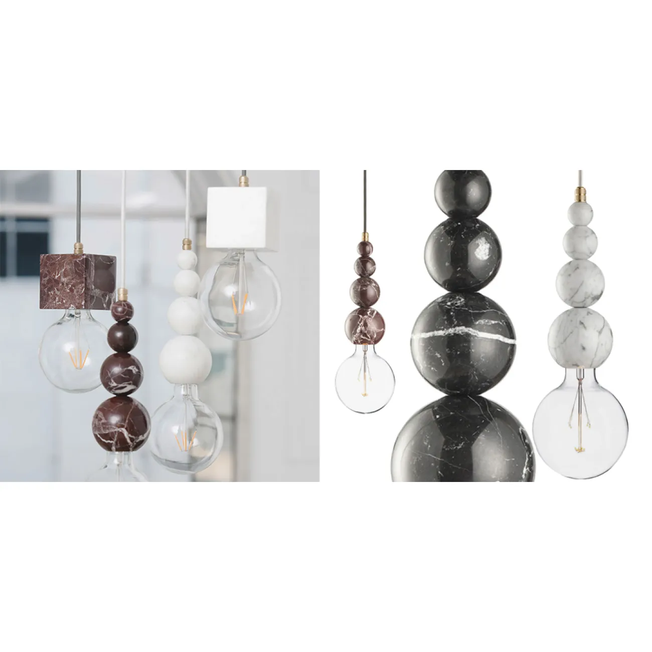 Подвесной светильник MARMOR SLIPP Nero designed by Николай Никитин in 2015 от LaLume