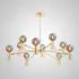 Потолочная люстра ABELINA L12 Black Amber от ImperiumLoft