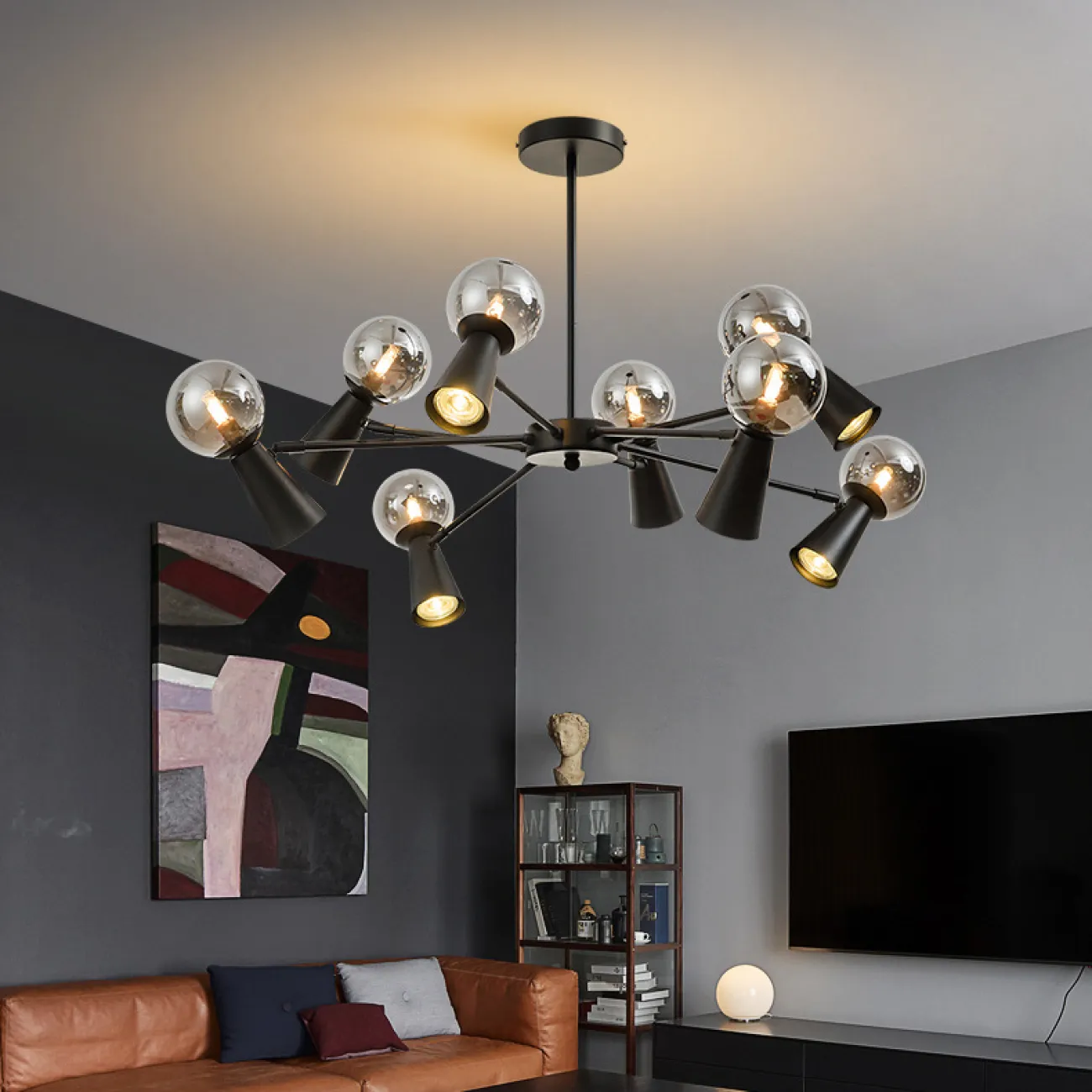 Потолочная люстра ABELINA L20 Black White  от ImperiumLoft