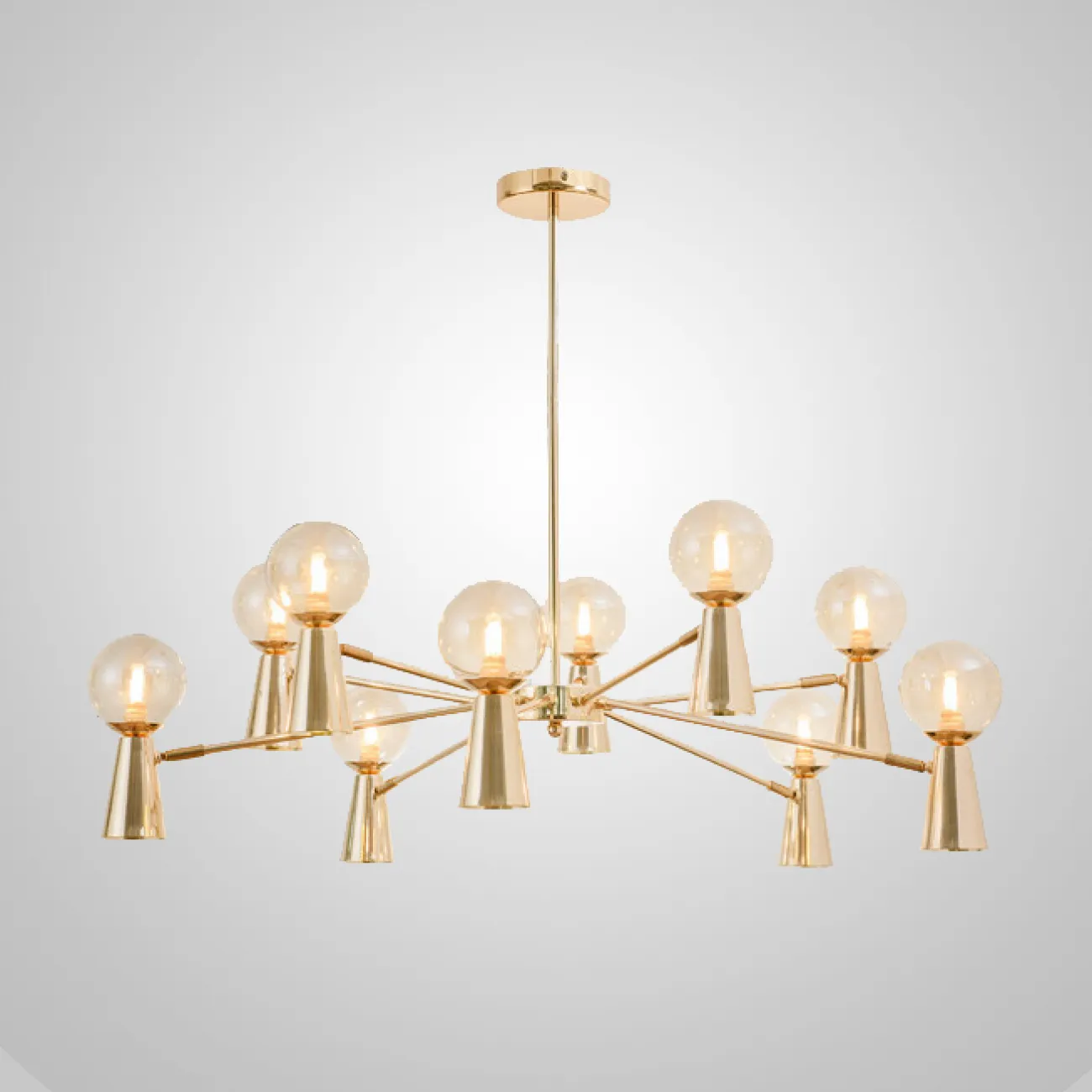 Потолочная люстра ABELINA L16 Gold Amber от ImperiumLoft