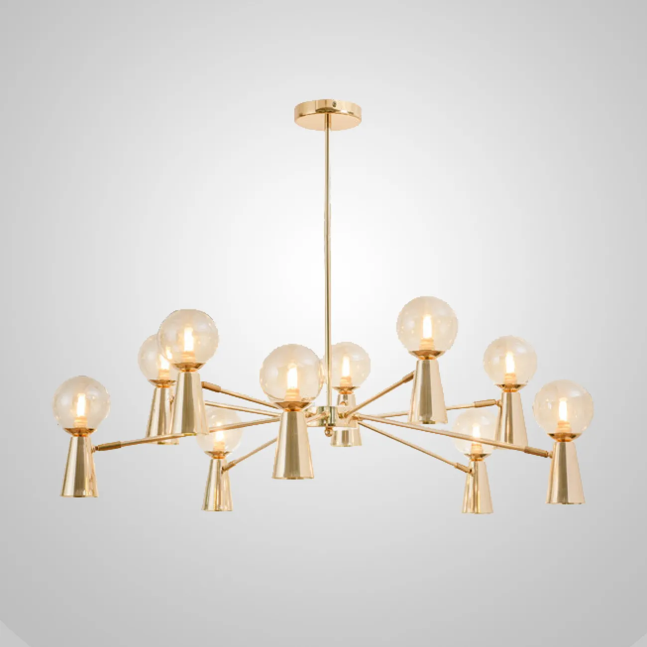 Потолочная люстра ABELINA L20 Gold White от ImperiumLoft