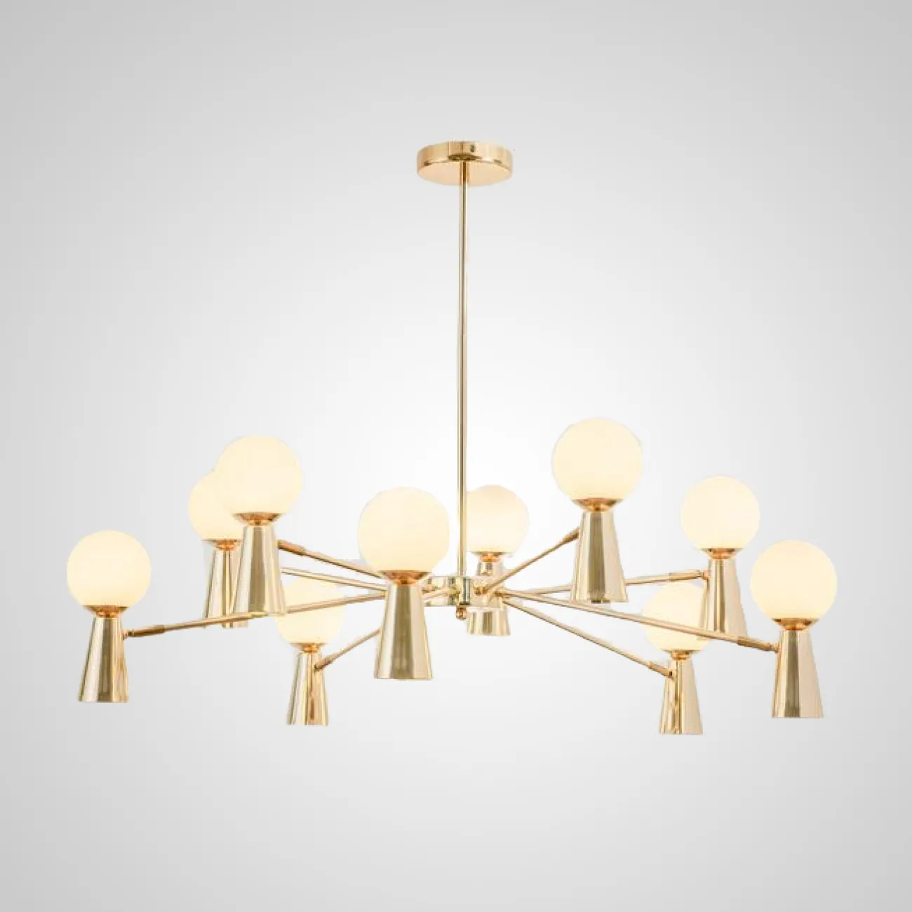 Потолочная люстра ABELINA L20 Gold White от ImperiumLoft