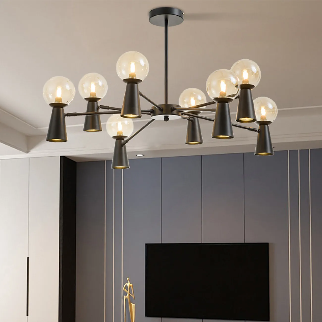 Потолочная люстра ABELINA L20 Black White  от ImperiumLoft