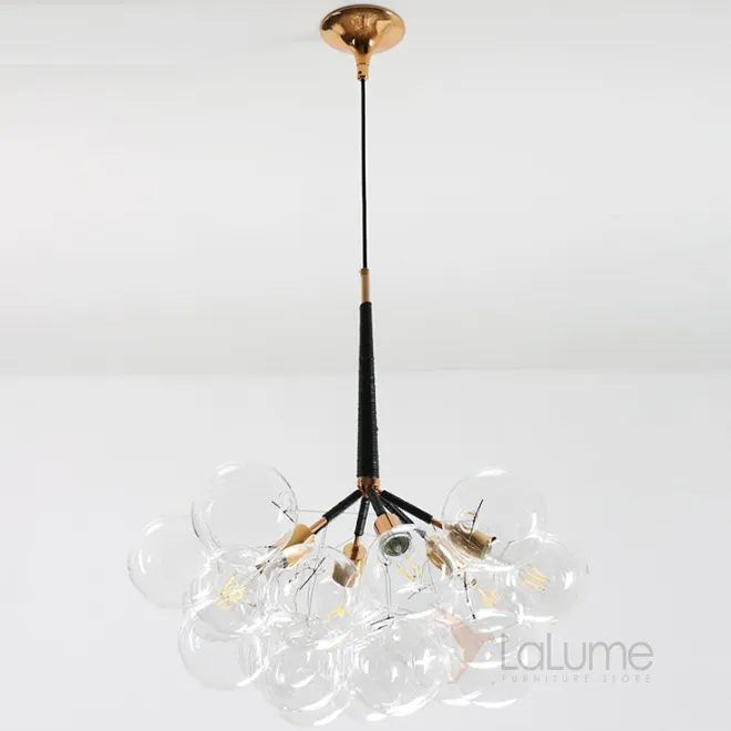 Подвесной светильник LOVELY BUBBLE CHANDELIER FROM PELLE H76 Silver/Black от ImperiumLoft