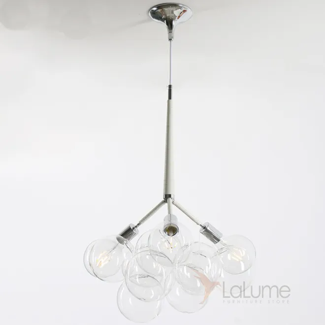 Подвесной светильник LOVELY BUBBLE CHANDELIER FROM PELLE H60 Silver/White от ImperiumLoft