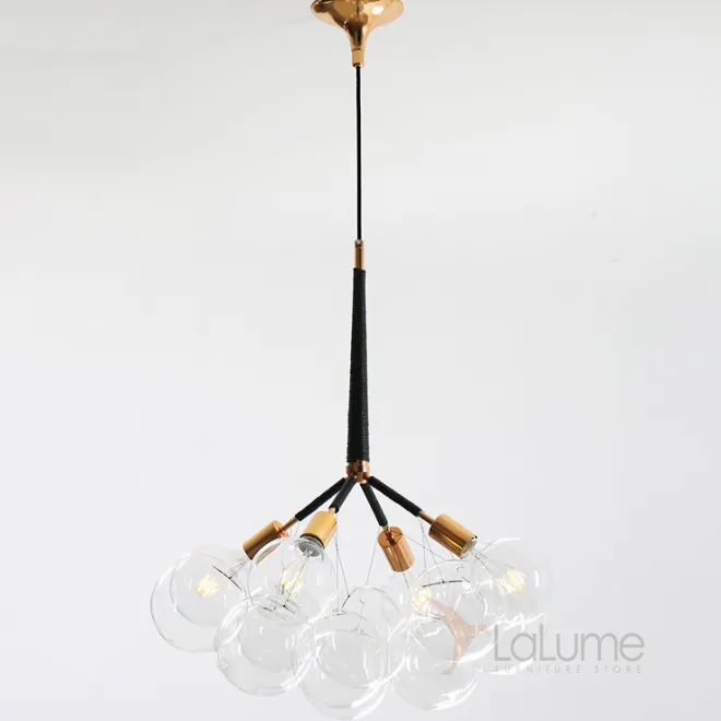 Подвесной светильник LOVELY BUBBLE CHANDELIER FROM PELLE H70 Gold/Brown