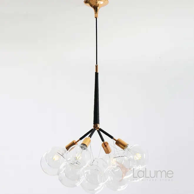 Подвесной светильник LOVELY BUBBLE CHANDELIER FROM PELLE H70 Gold/White от ImperiumLoft