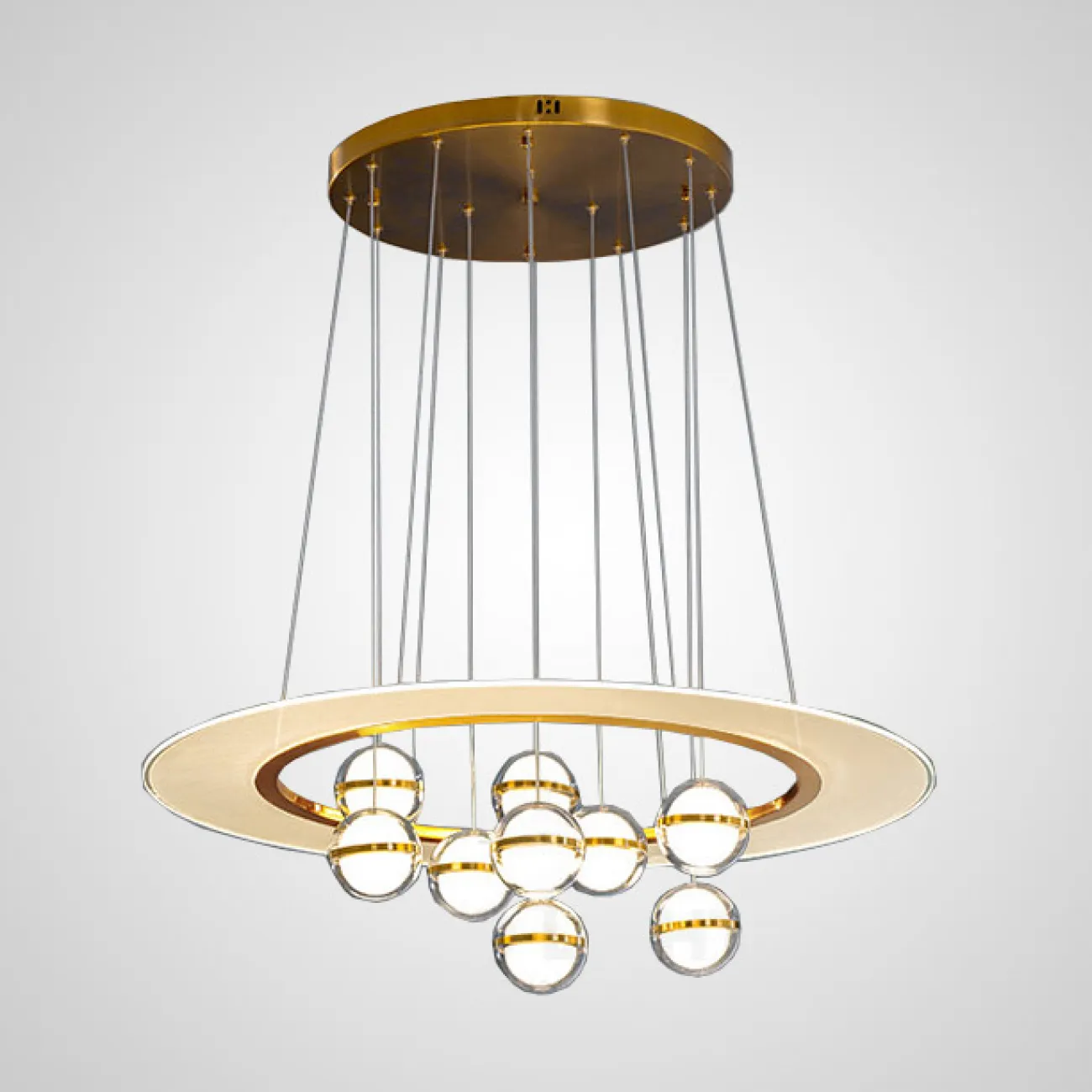 Подвесная люстра SVENDA L9 Square от ImperiumLoft