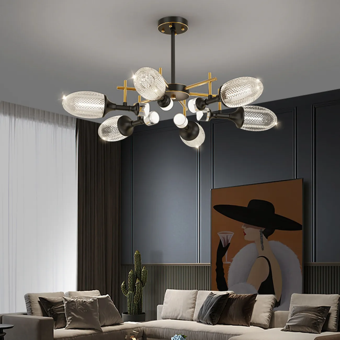 Потолочная люстра NOELLA D60 от ImperiumLoft