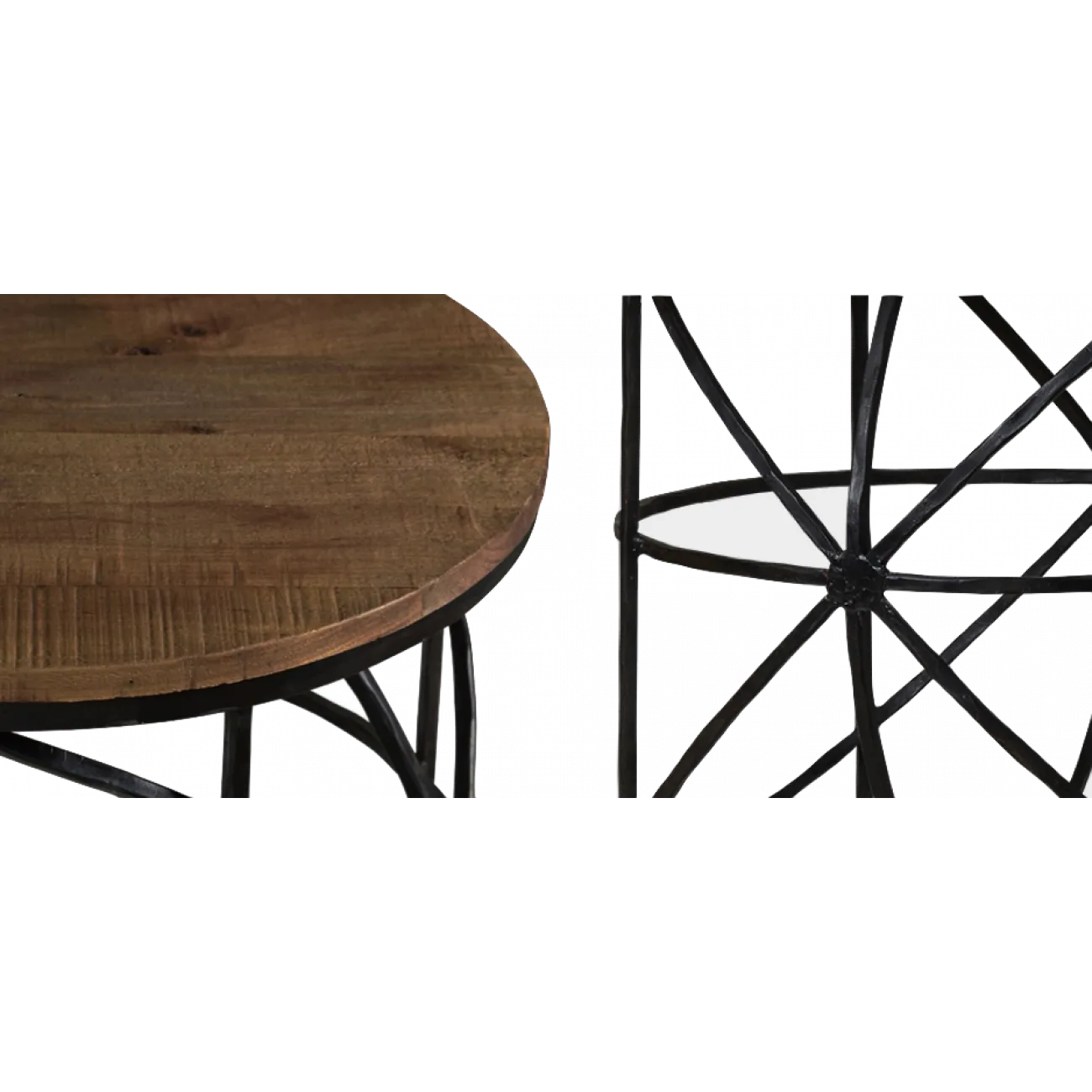 Журнальный стол Industrial Rust Round Sphero Table от LaLume
