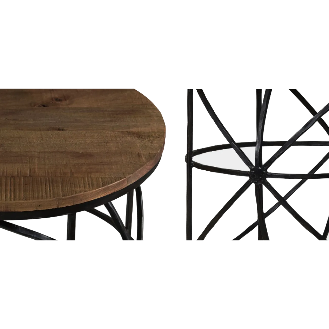 Журнальный стол Industrial Rust Round Sphero Table от LaLume