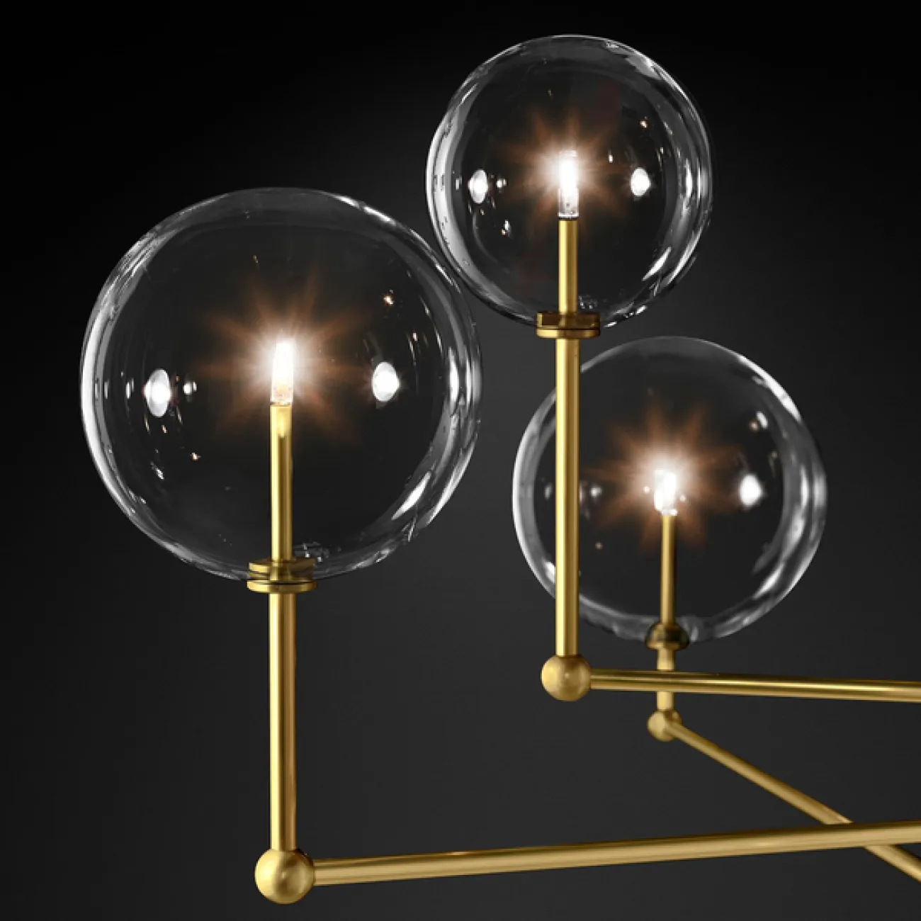 Подвесной светильник ImperiumLoft Globe Mobile 3 brass KG0835P-3 brass от ImperiumLoft
