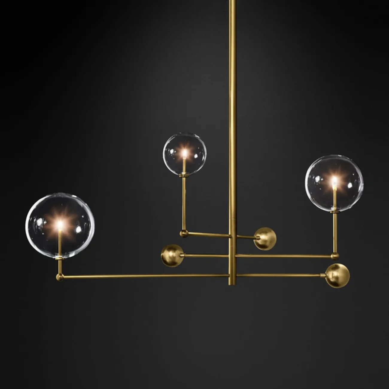 Подвесной светильник ImperiumLoft Globe Mobile 3 brass KG0835P-3 brass от ImperiumLoft