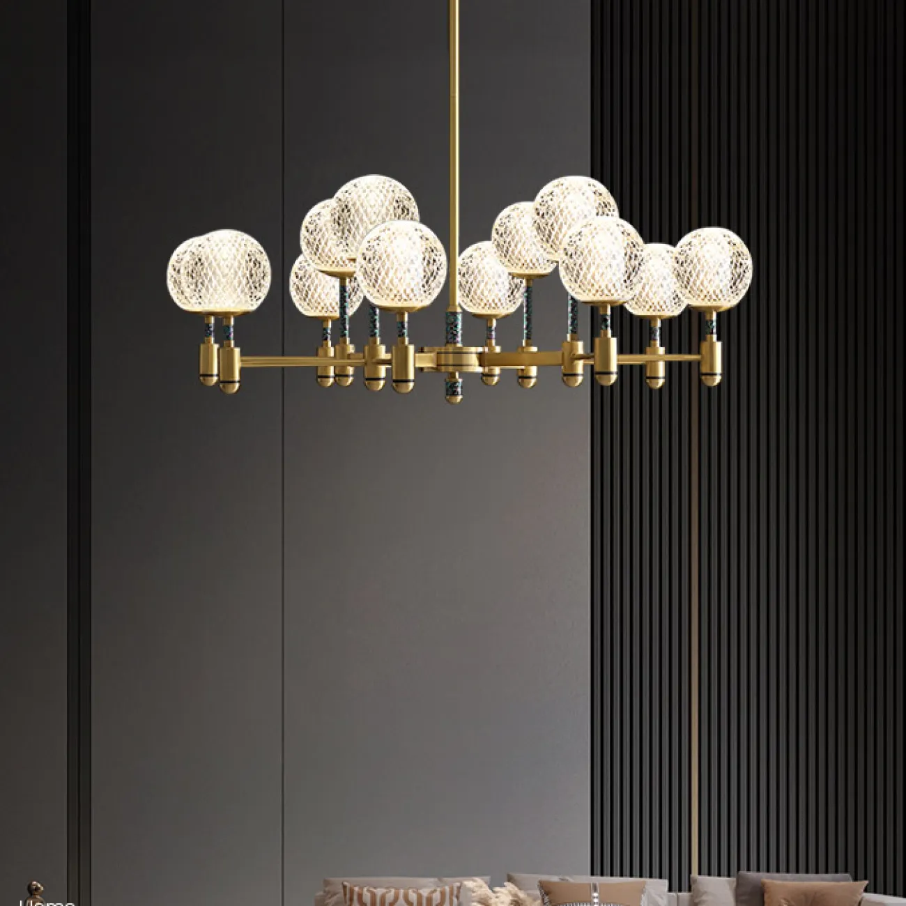 Потолочная люстра LUARA CH D L12 от ImperiumLoft