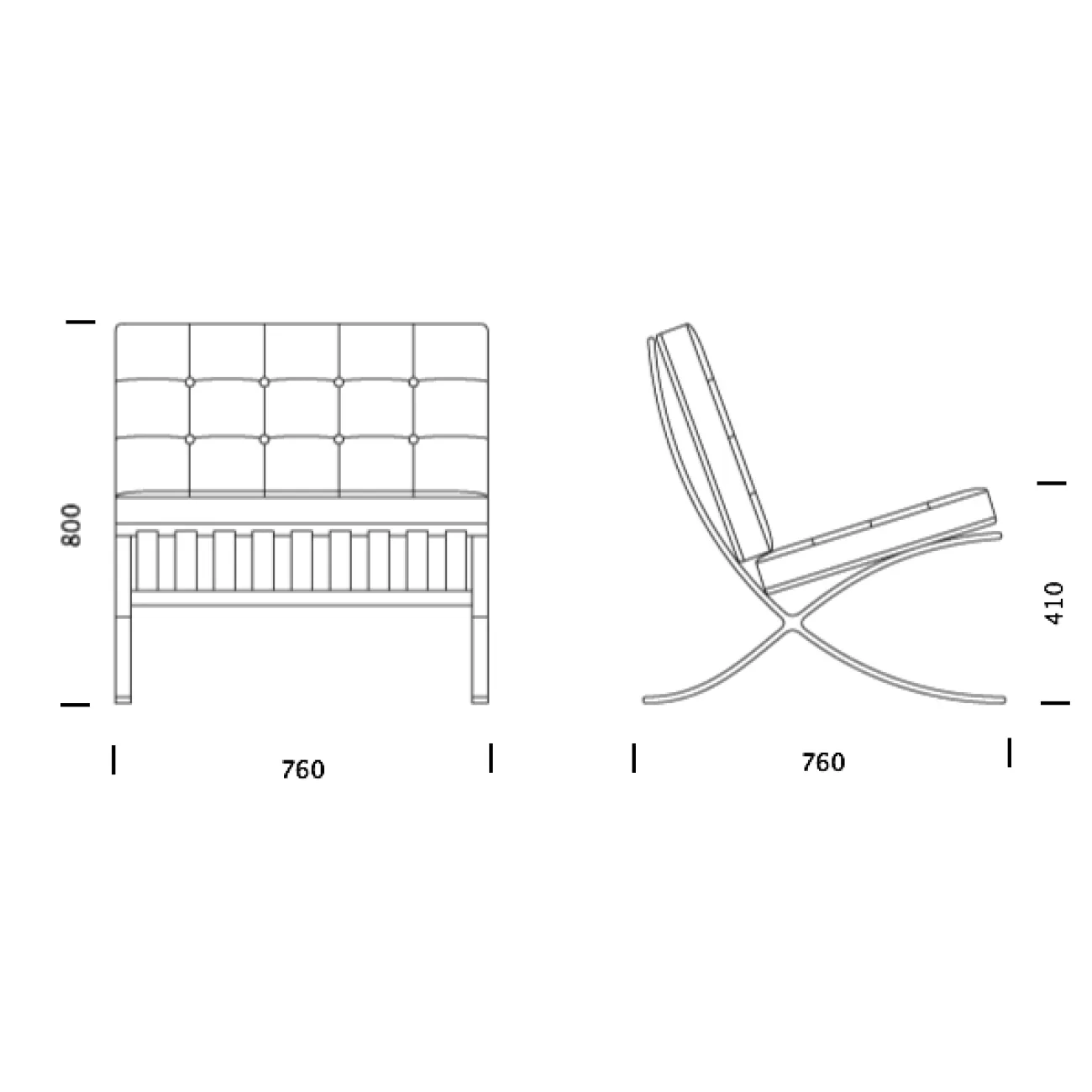 Кресло Barcelona designed by Ludwig Mies van der Rohe in 1929 от LaLume Кресло Barcelona designed by Ludwig Mies van der Rohe in 1929 от LaLume
