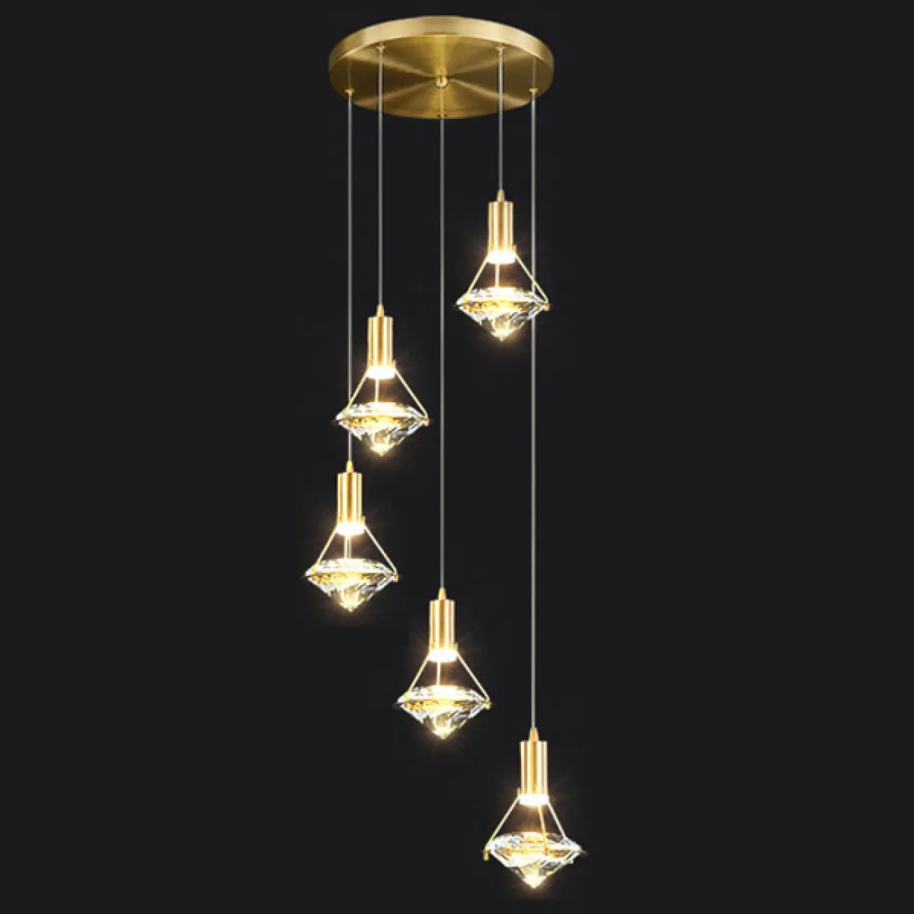 Подвесной светильник GLASGOW MORE L3 Планка от ImperiumLoft