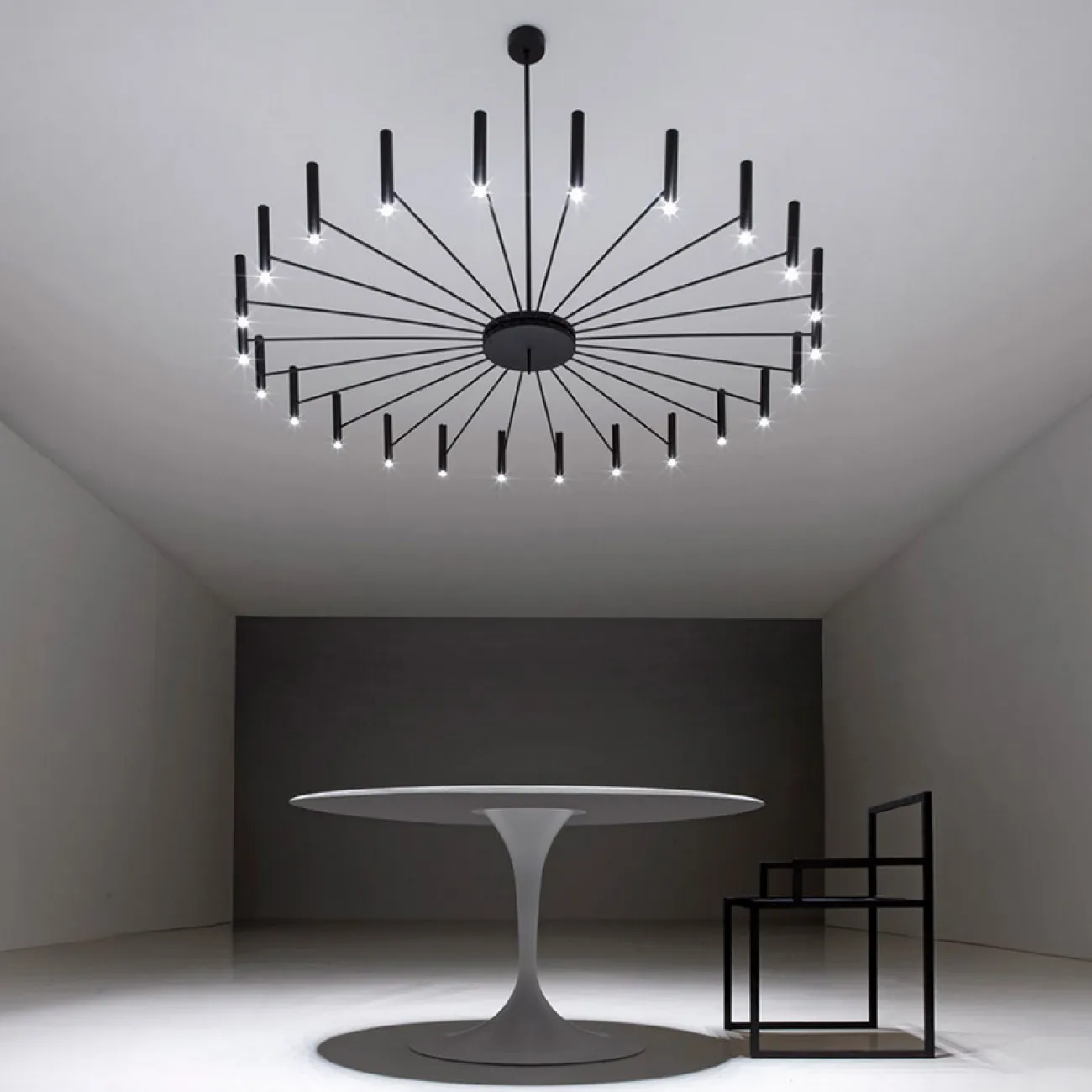 Люстра POP P40 Chandelier 12 lamps D100 Mod.A White от ImperiumLoft