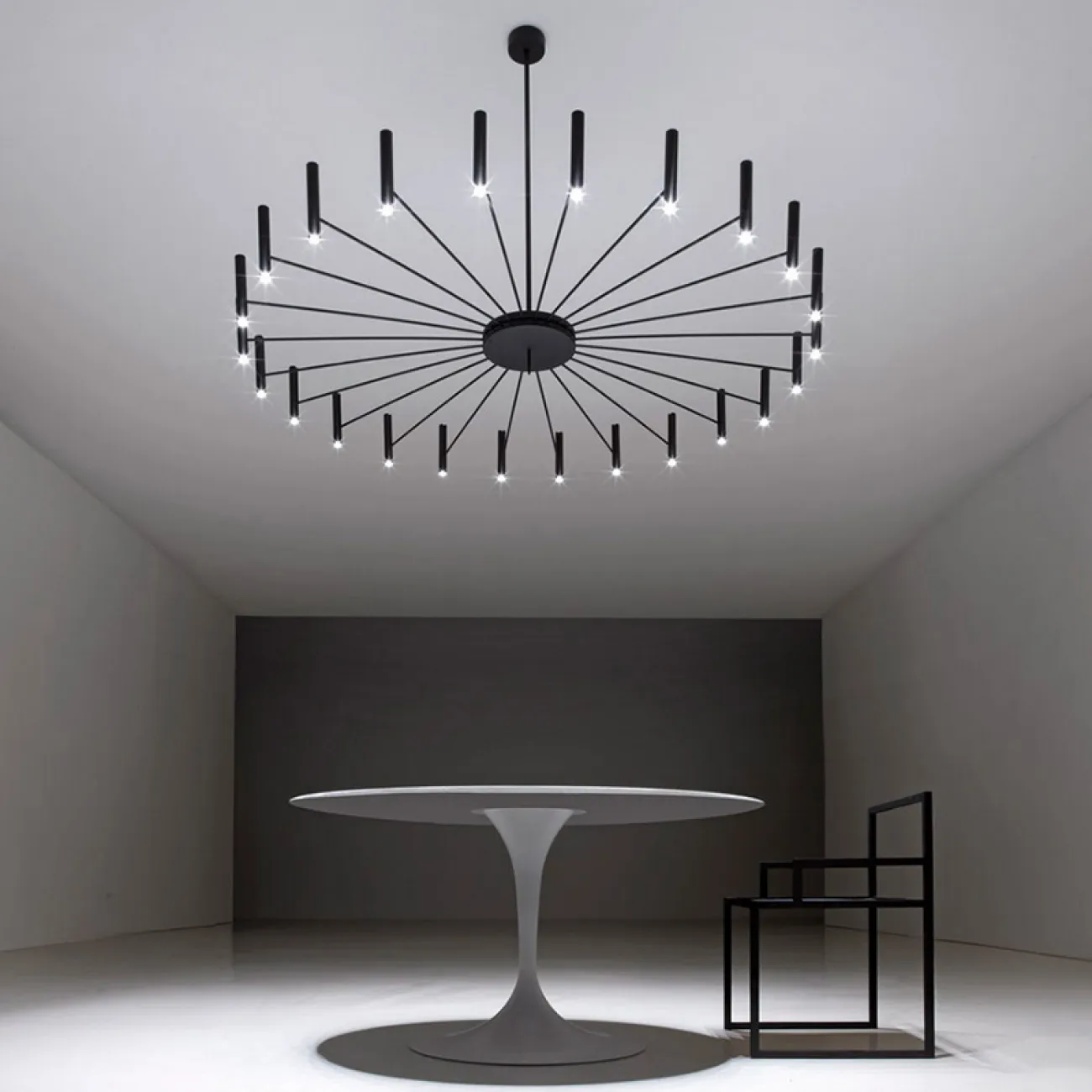 Люстра POP P40 Chandelier 12 lamps D100 Mod.A Black от ImperiumLoft