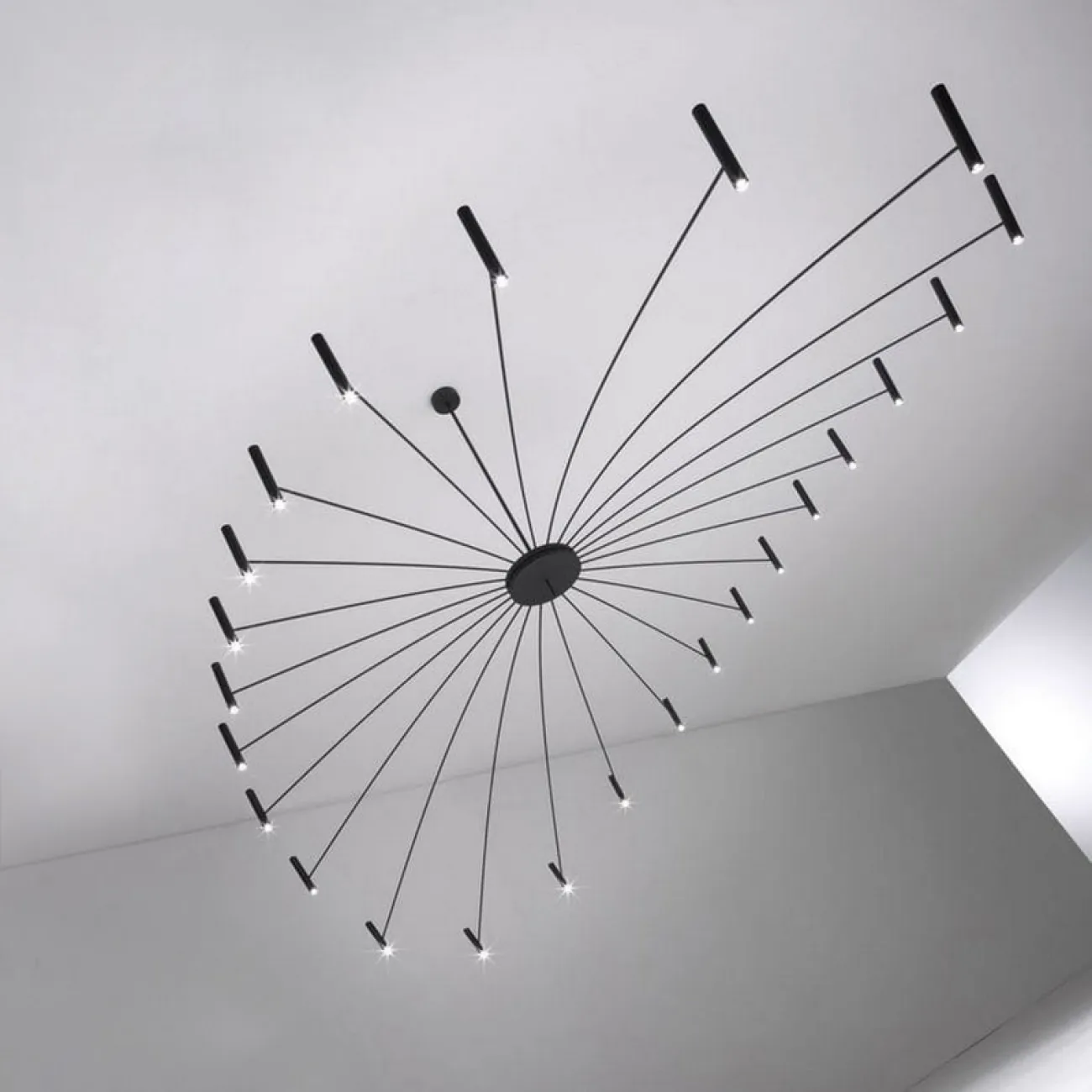 Люстра POP P40 Chandelier 12 lamps D100 Mod.A Black от ImperiumLoft