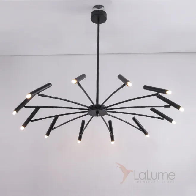 Люстра POP P40 Chandelier 12 lamps D100 Mod.A Black от ImperiumLoft