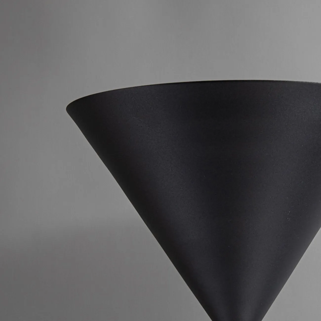 Серия напольных светильников с металлическим плафоном форме перевернутого конуса FELIX Black