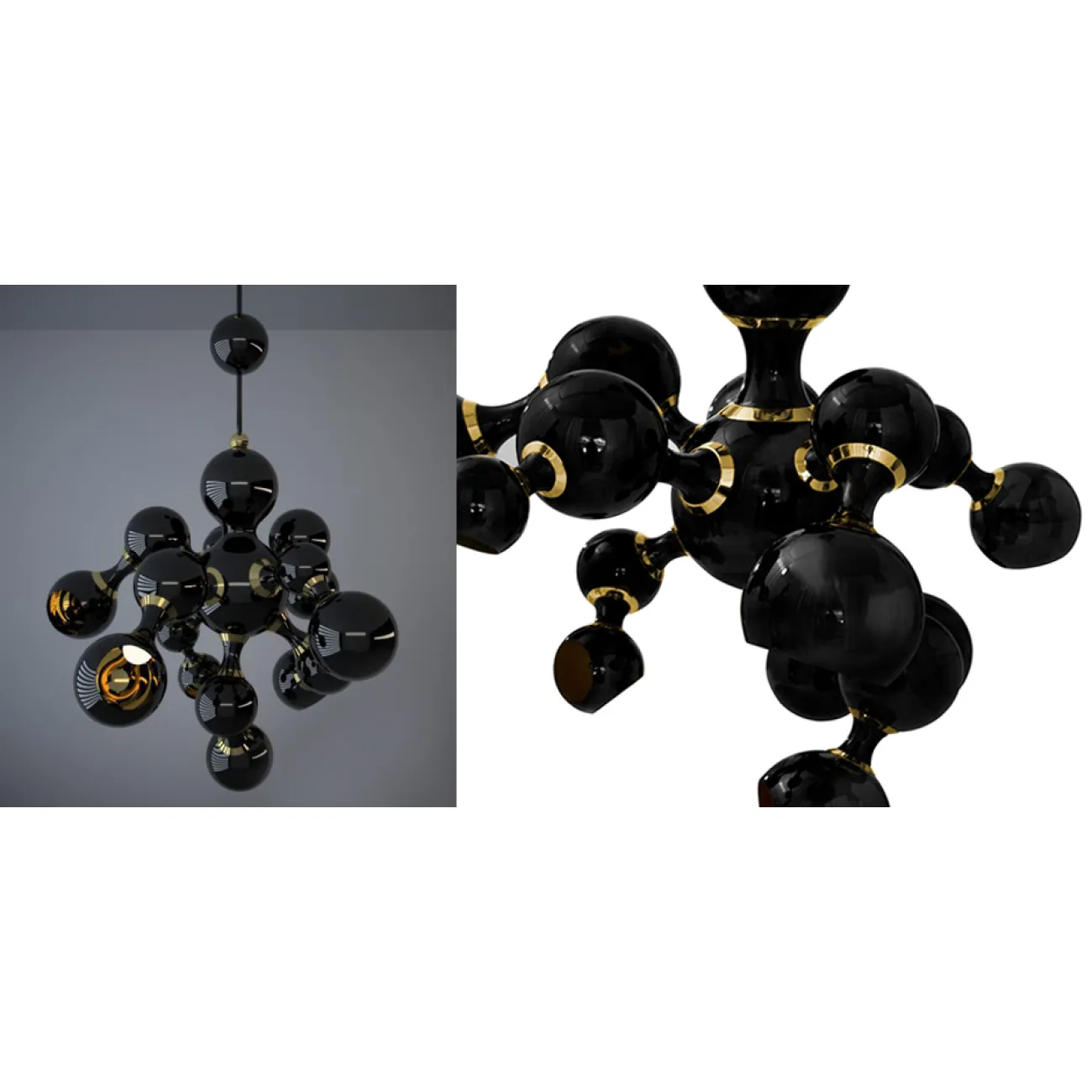 Люстра Atomic Suspension black Delightfull от LaLume