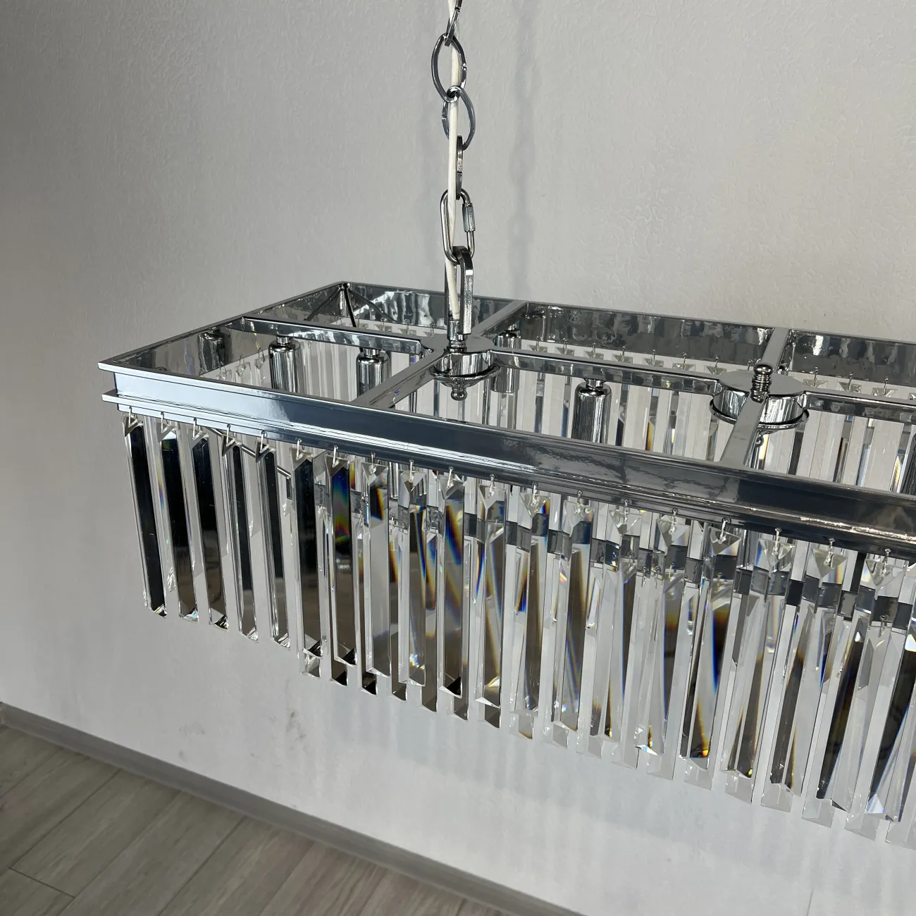 Люстра RH 1920S ODEON CLEAR GLASS FRINGE 120 nickel от ImperiumLoft