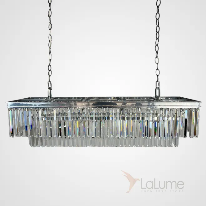 Люстра RH 1920S ODEON CLEAR GLASS FRINGE 120 nickel от ImperiumLoft