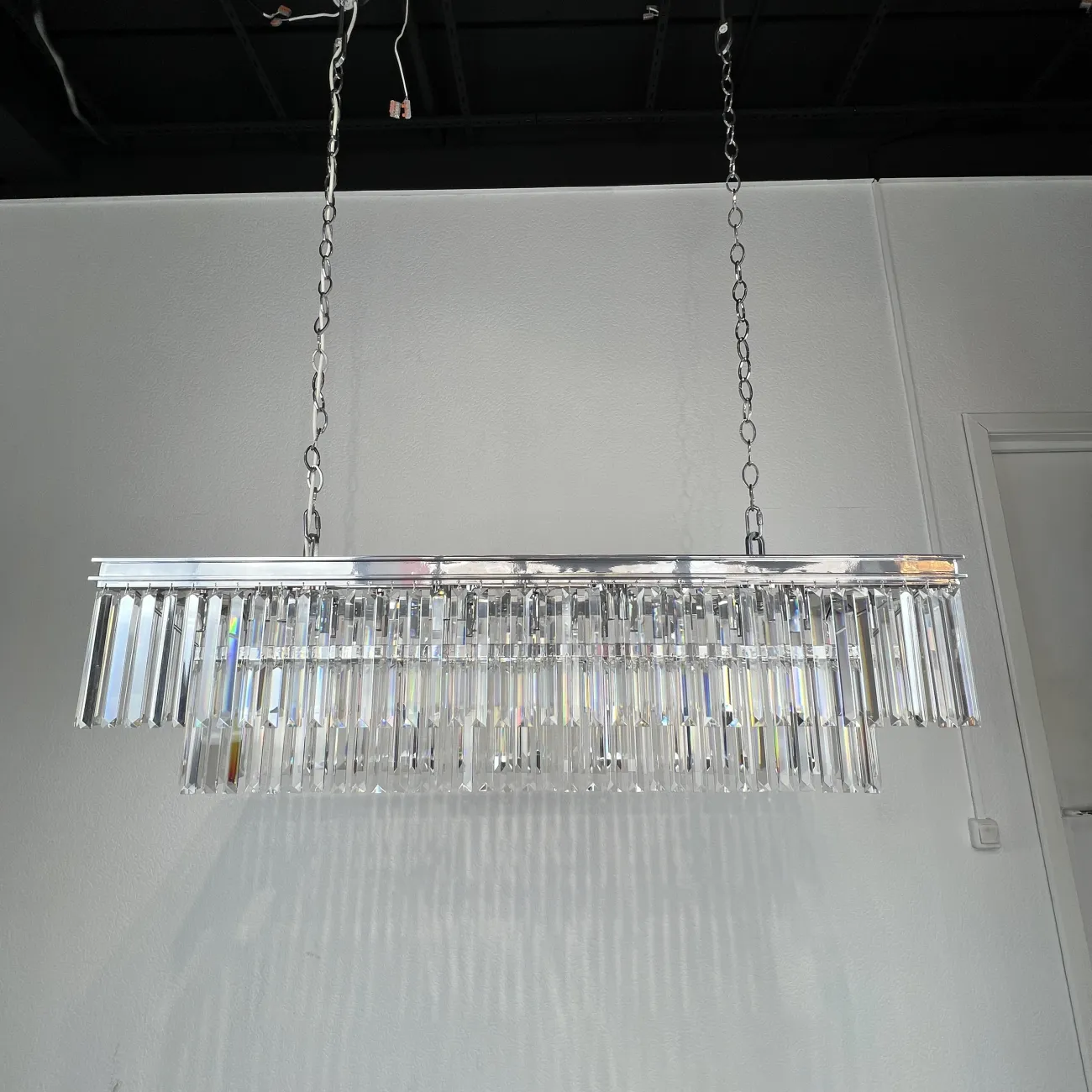 Люстра RH 1920S ODEON CLEAR GLASS FRINGE 120 nickel от ImperiumLoft