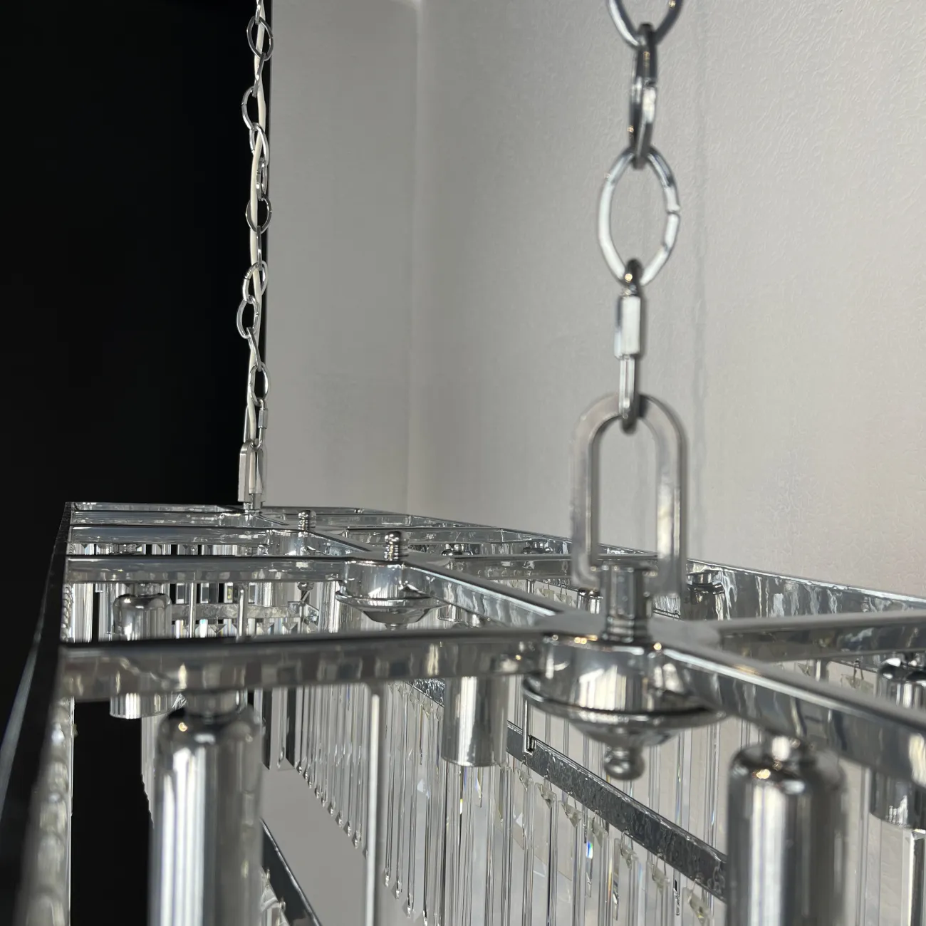 Люстра RH 1920S ODEON CLEAR GLASS FRINGE 120 nickel от ImperiumLoft