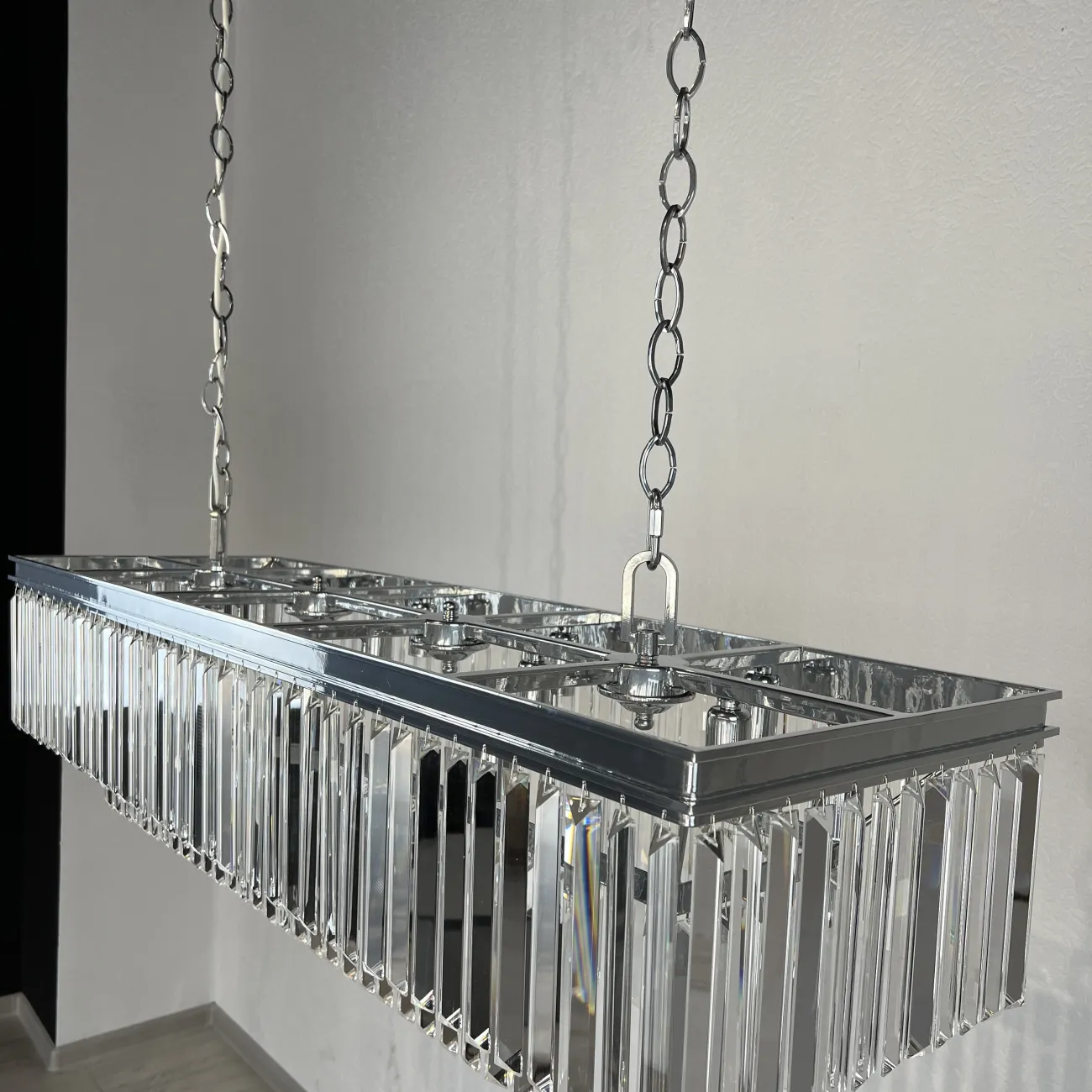 Люстра RH 1920S ODEON CLEAR GLASS FRINGE 120 nickel от ImperiumLoft