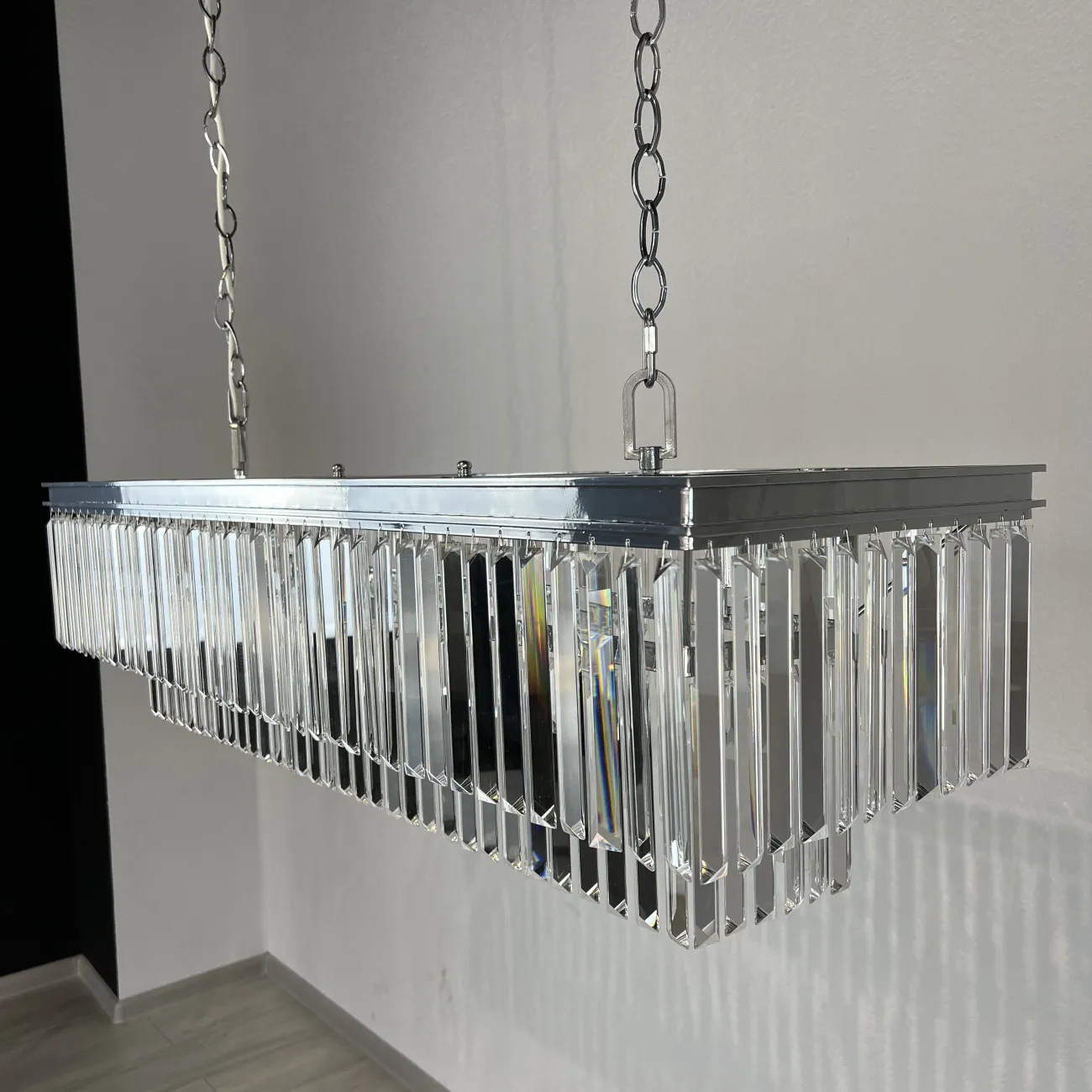 Люстра RH 1920S ODEON CLEAR GLASS FRINGE 120 nickel от ImperiumLoft