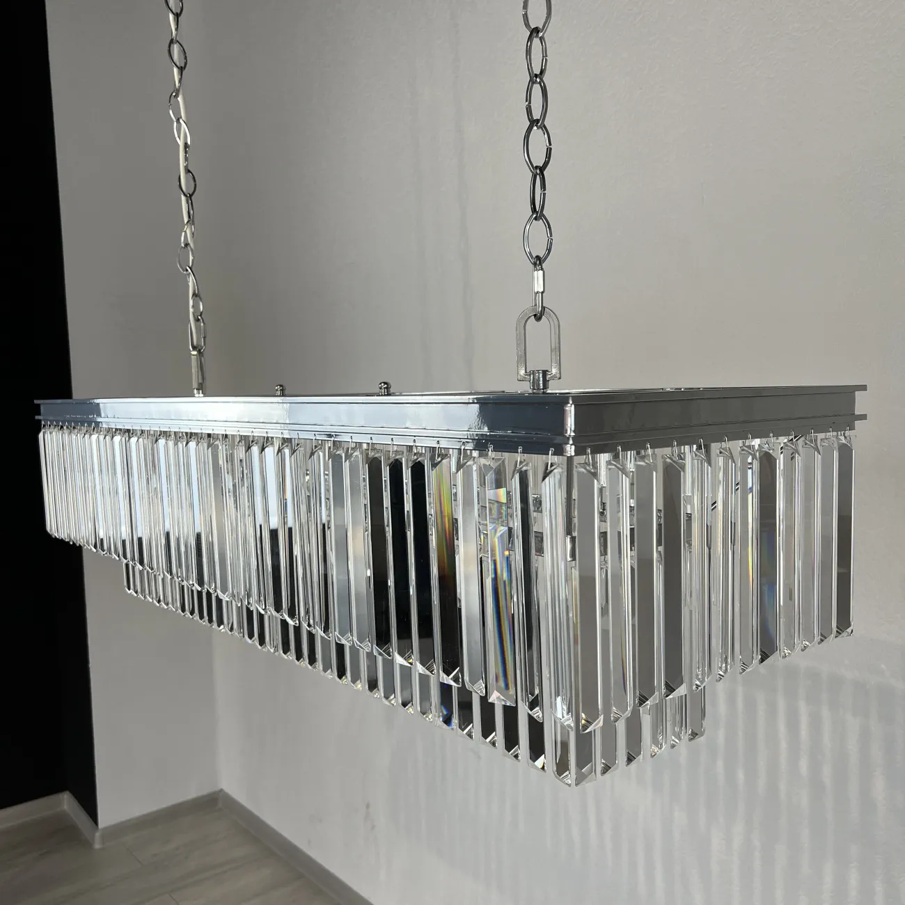Люстра RH 1920S ODEON CLEAR GLASS FRINGE 120 nickel от ImperiumLoft
