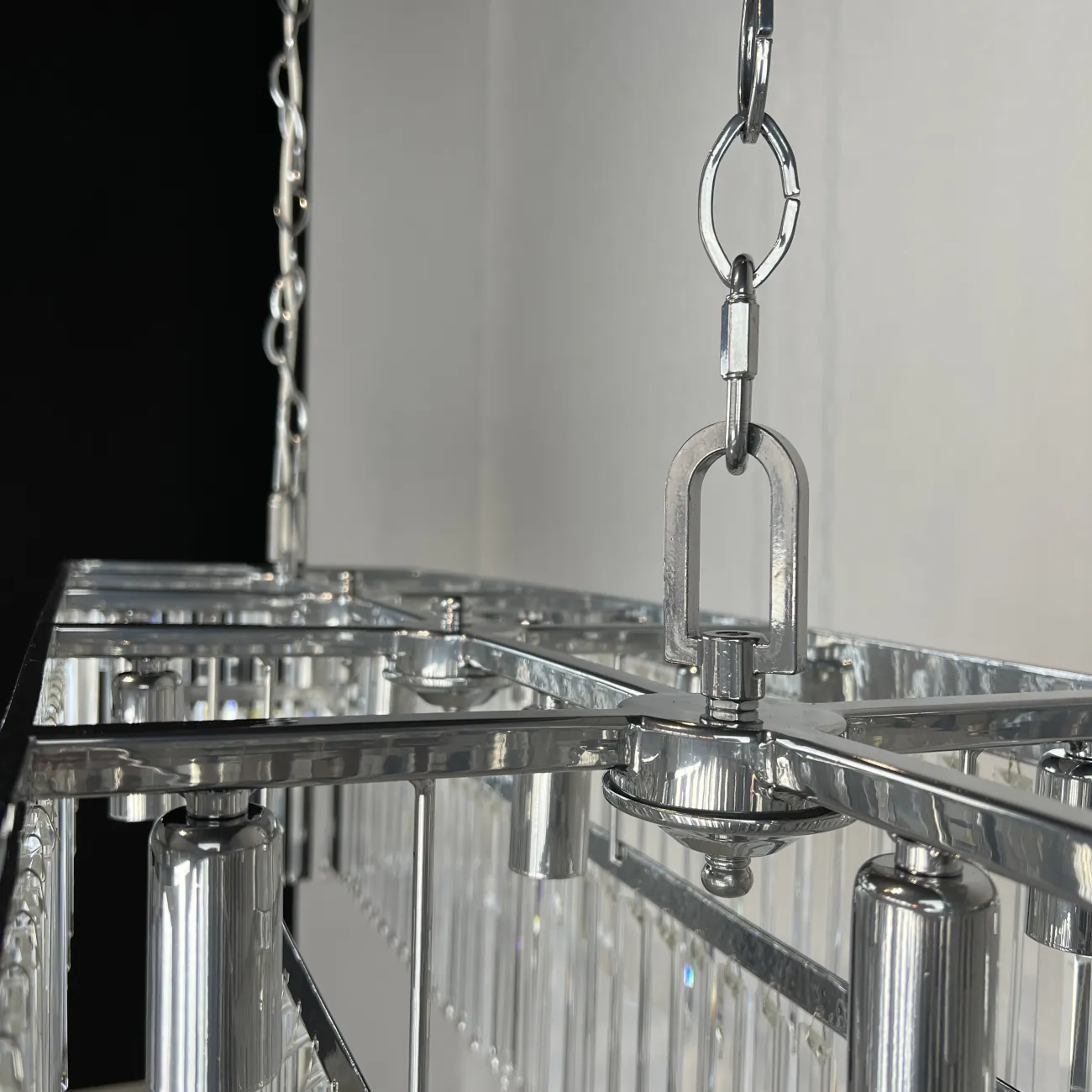 Люстра RH 1920S ODEON CLEAR GLASS FRINGE 120 nickel от ImperiumLoft