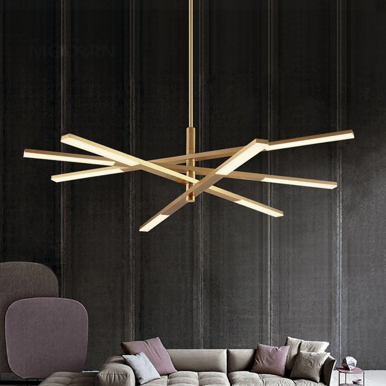 Подвесная люстра ORTON D72 Gold от ImperiumLoft