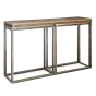Консоль Industrial Metal Rust Triple Console Table от LaLume
