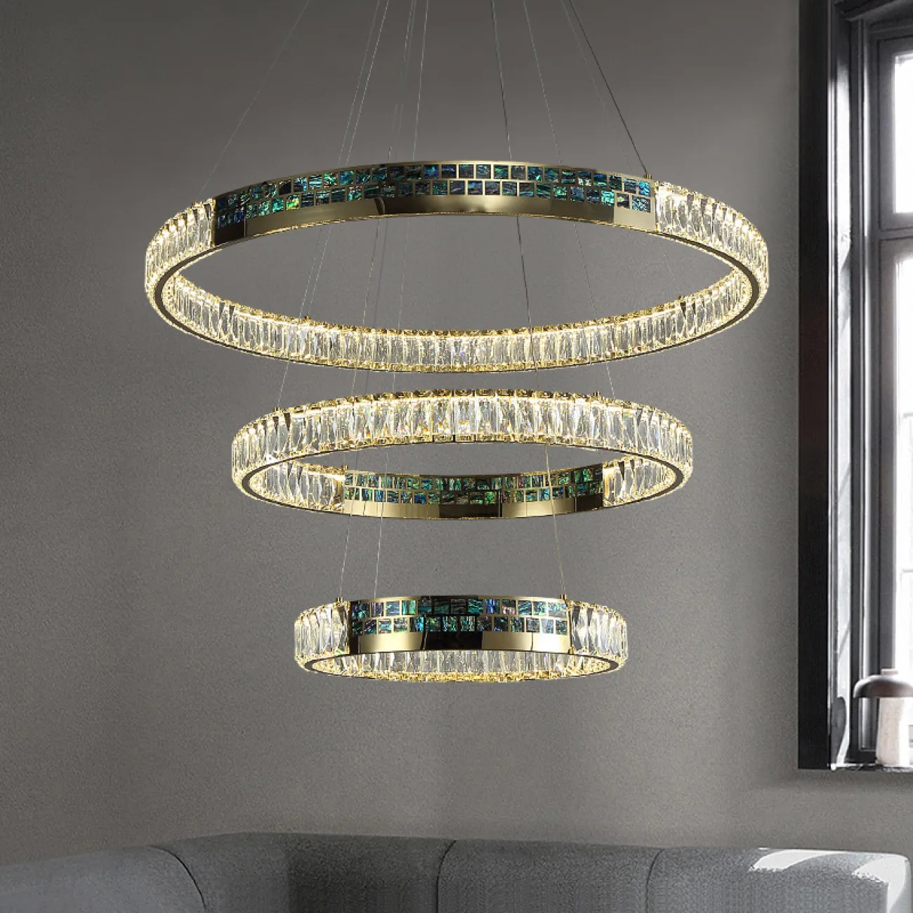 Подвесная люстра CANTATA X D40+60+80 от ImperiumLoft