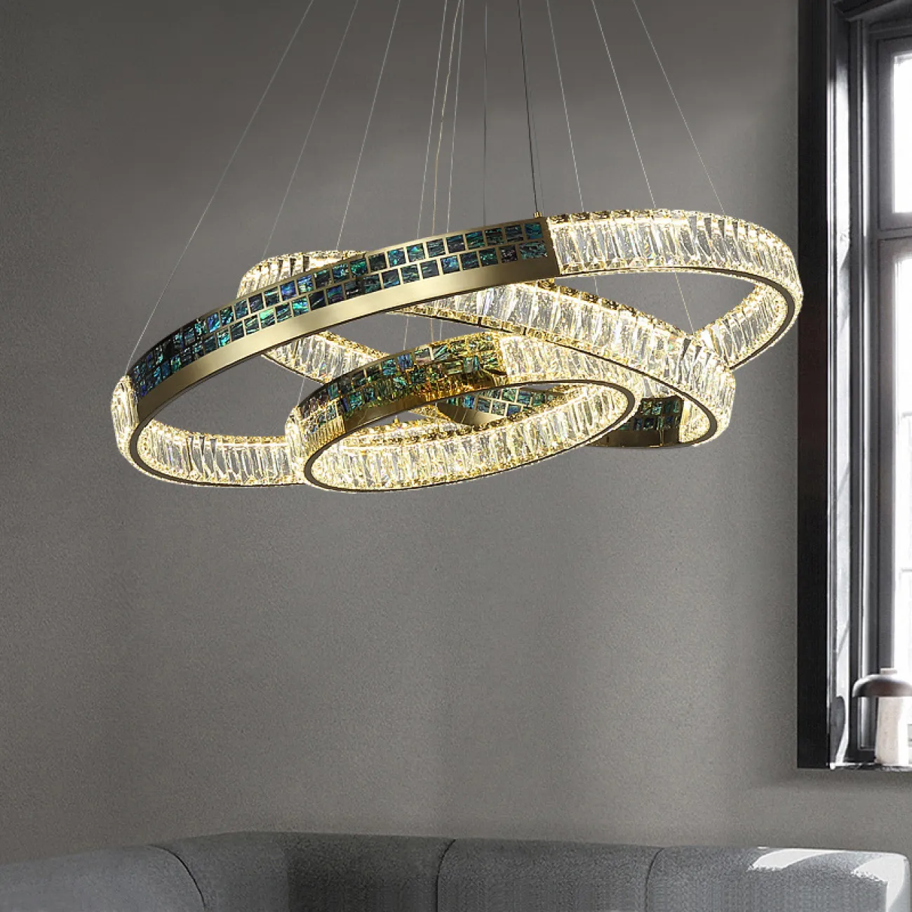 Подвесная люстра CANTATA X D40+60+80 от ImperiumLoft