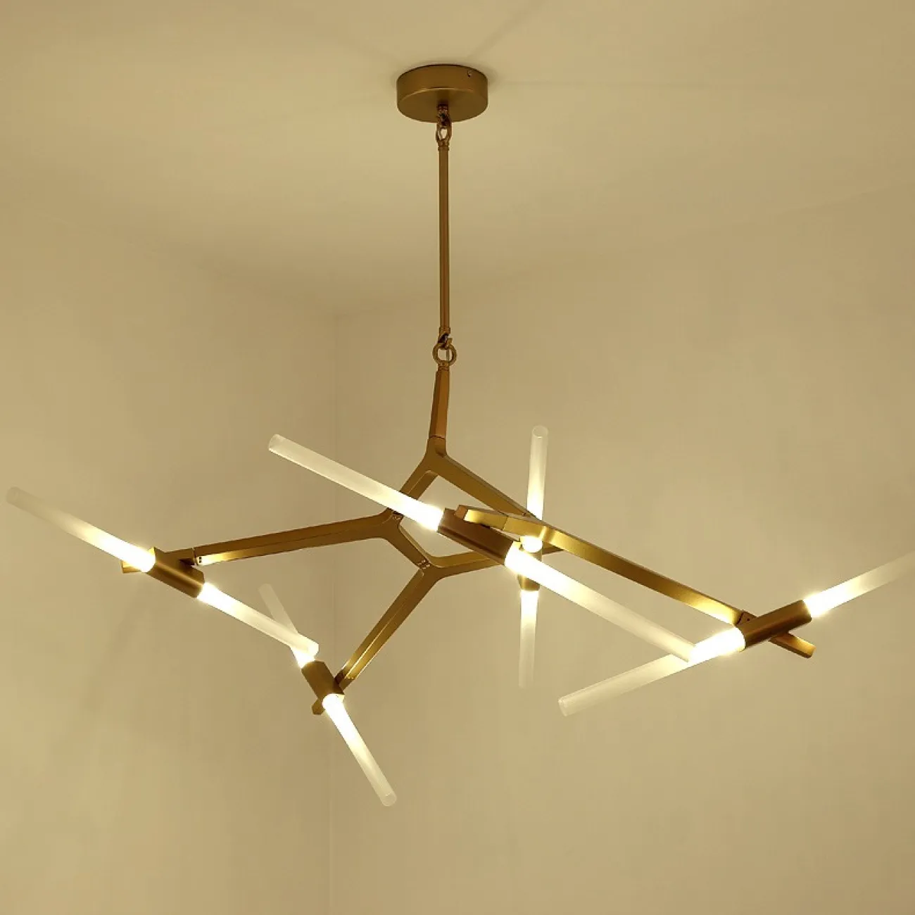 Подвесная люстра ANDES 10 Латунь от ImperiumLoft