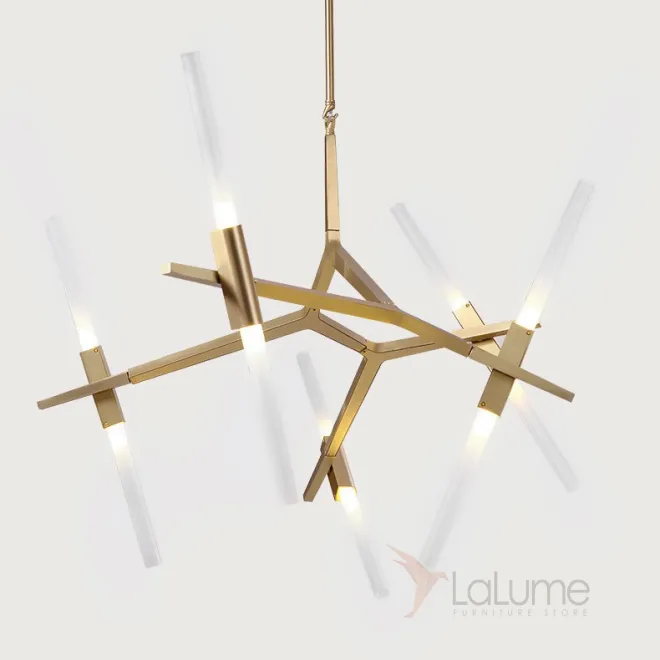 Подвесная люстра ANDES 10 Латунь от ImperiumLoft