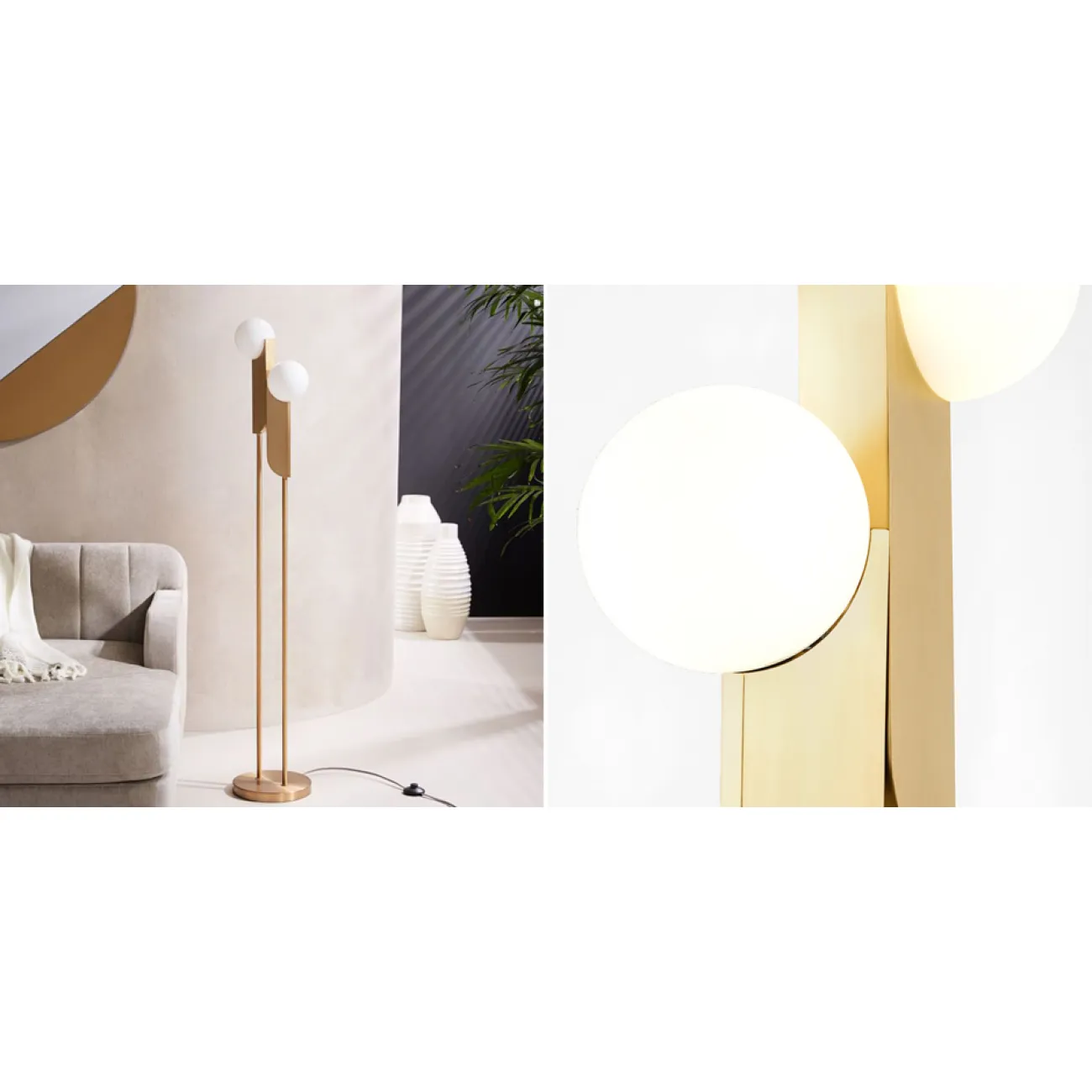 Торшер Two ball floor lamp от LaLume
