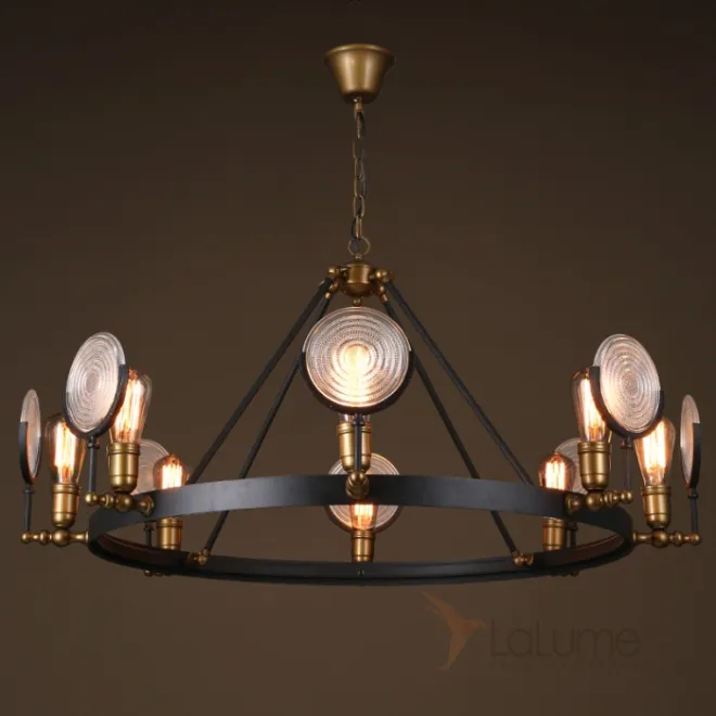 Люстра GASLIGHT LENS Chandelier 8 от LaLume