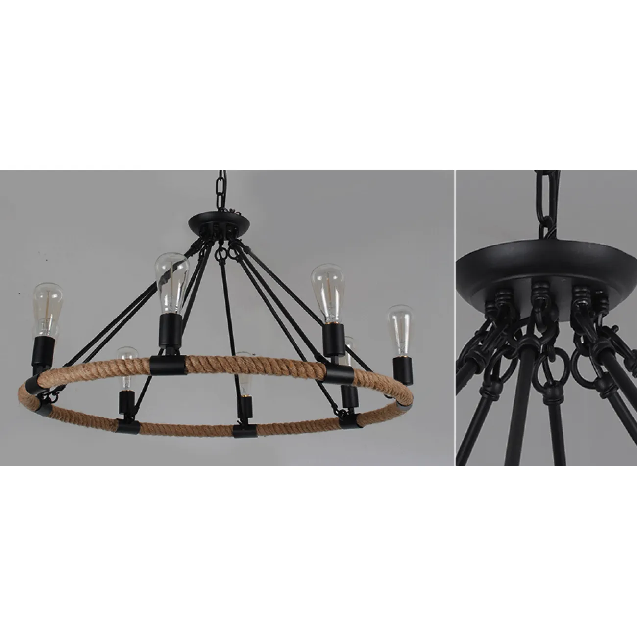 Люстра Round Tube Loft Rope Light от LaLume