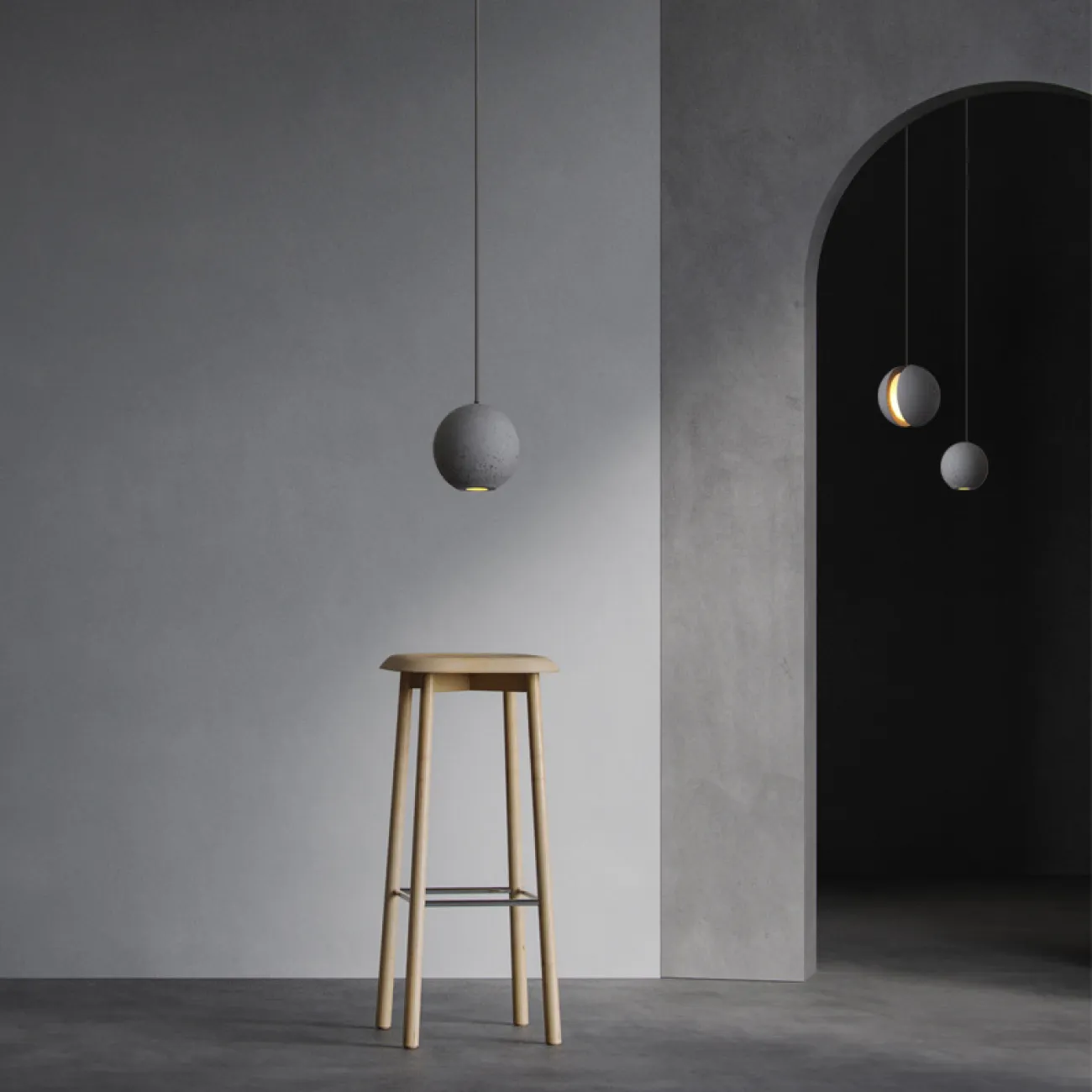 Подвесной светильник PALDIS D130 gray от ImperiumLoft