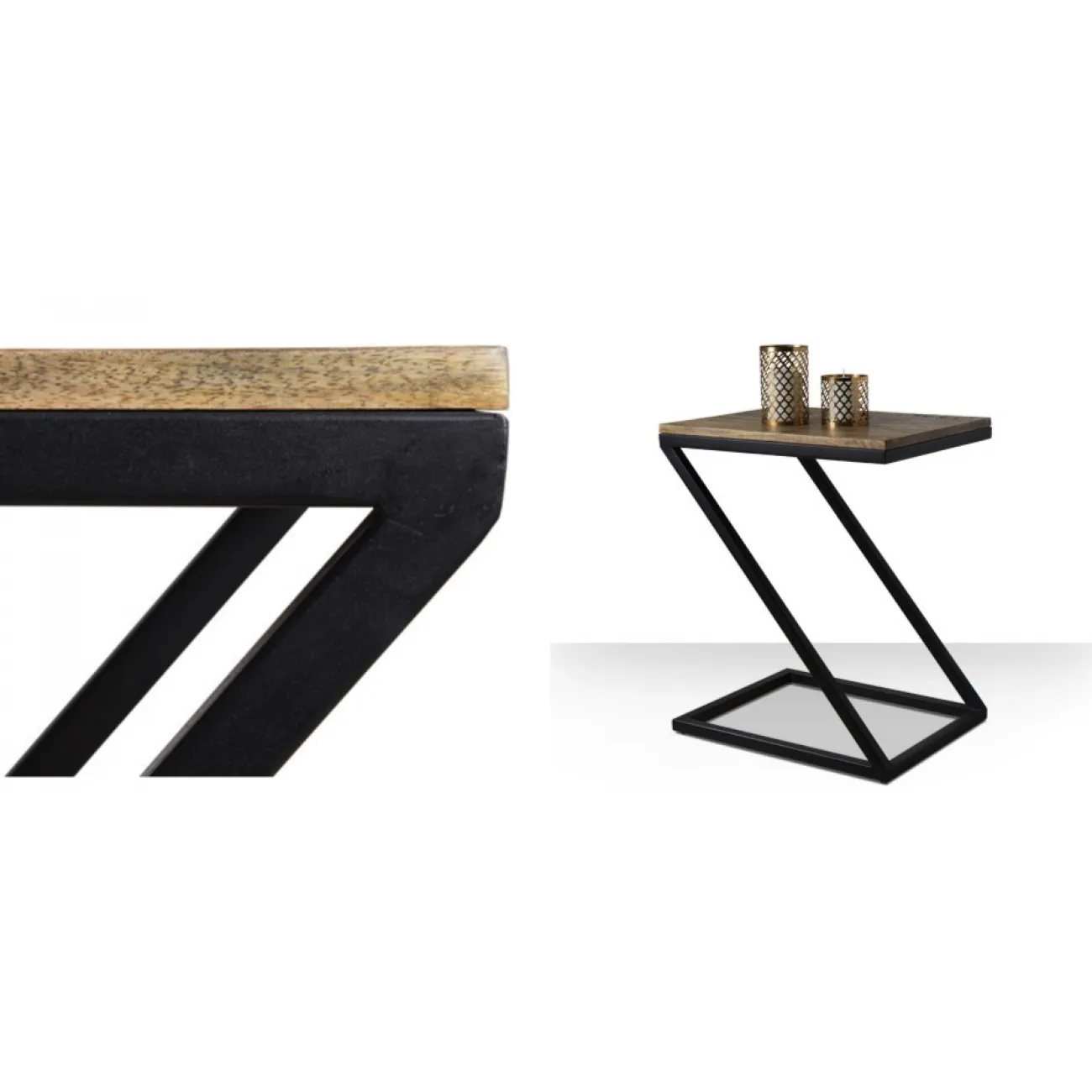 Приставной стол Industrial Rust Z Table от LaLume