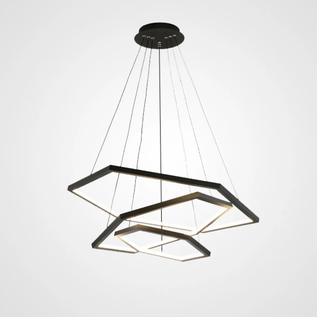 Подвесная люстра OCTANT D80 Black от ImperiumLoft