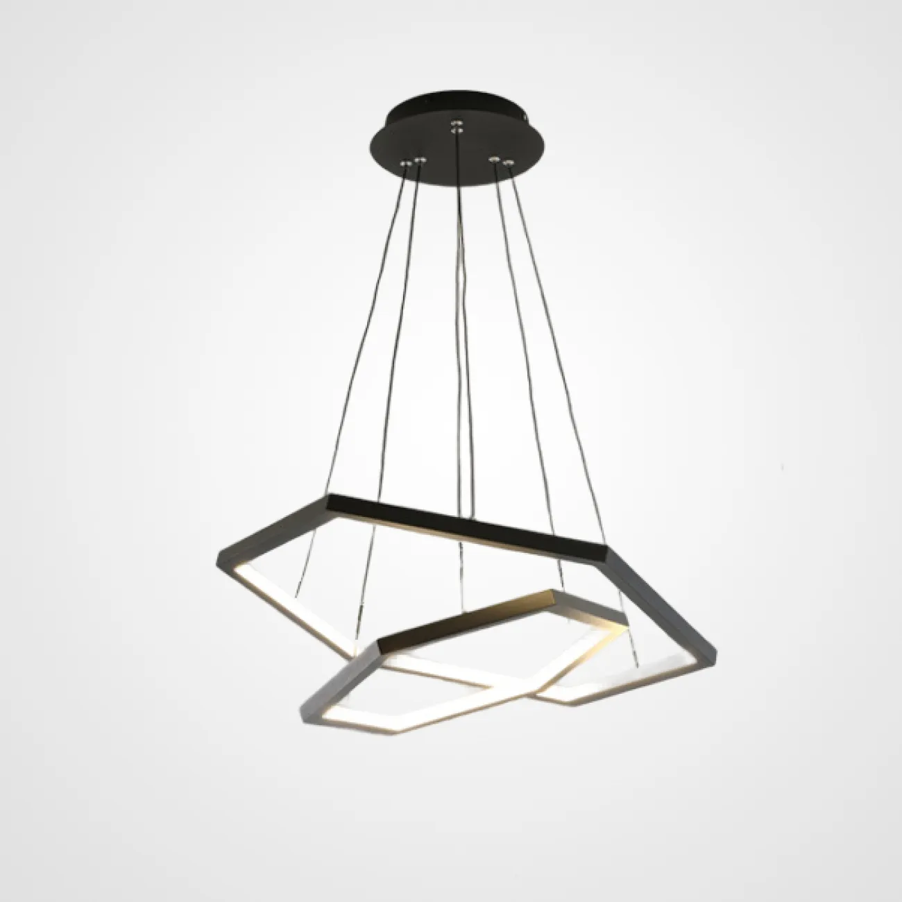 Подвесная люстра OCTANT D60+80 Black от ImperiumLoft