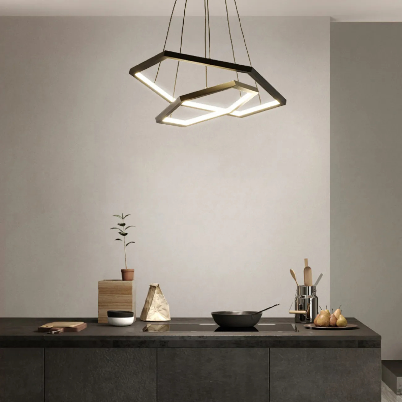 Подвесная люстра OCTANT D80 Black от ImperiumLoft